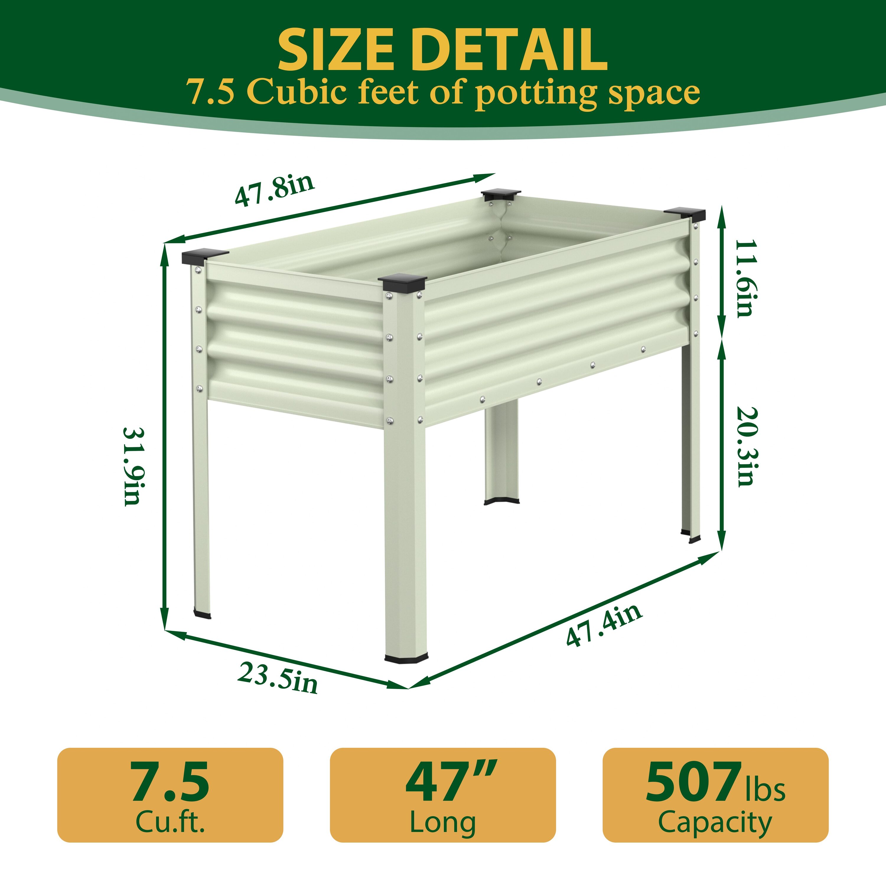 VEIKOUS PG0102-63-03CW Raised-Garden-Beds - View #9
