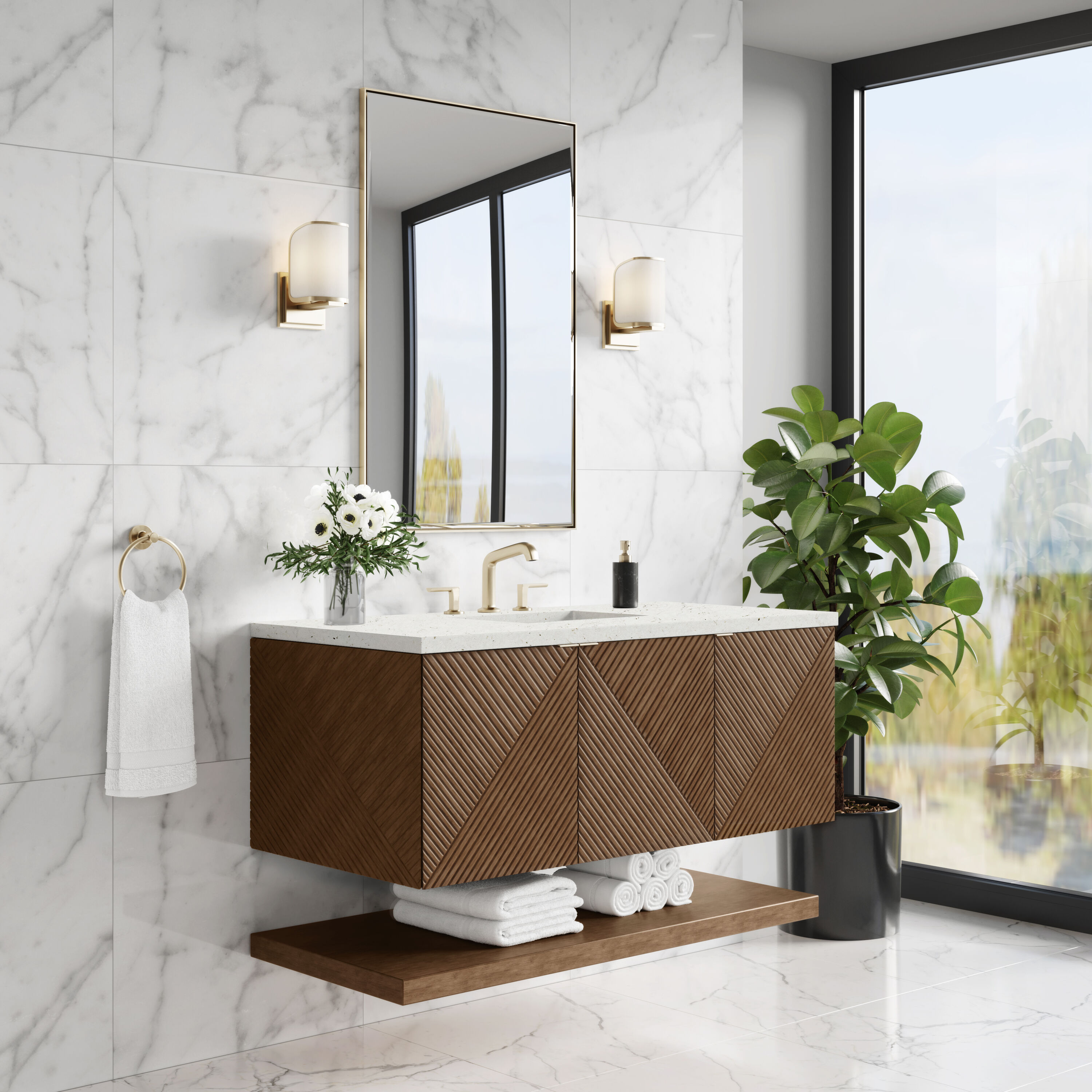 James Martin Vanities D200-V48-CSN-3LDL Bath-Vanity-Combo - View #3