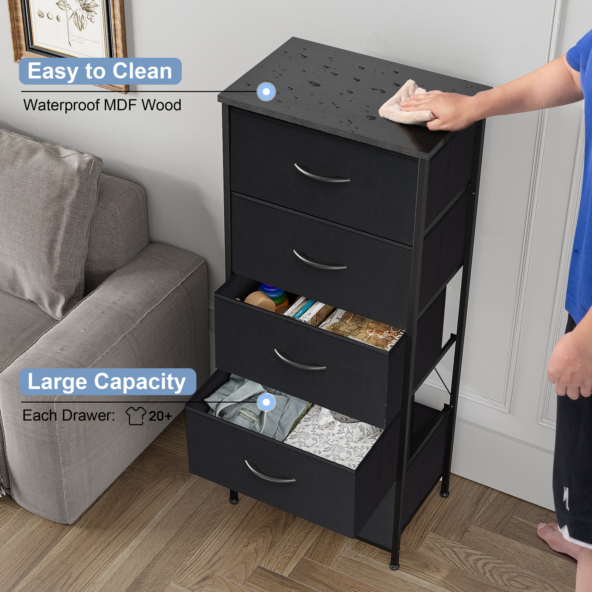 CloudFly CL-HD003BLK dressers - View #8