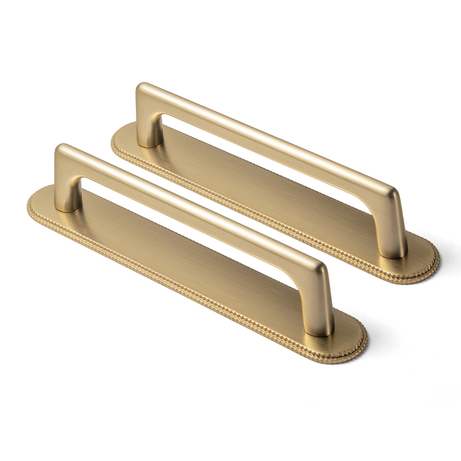 Miaokesen 052UBR-G019-128-2 5-1/16-in , 128mm Center to Center Champagne Bronze Cylindrical Bar Drawer Pull 2 -Pack