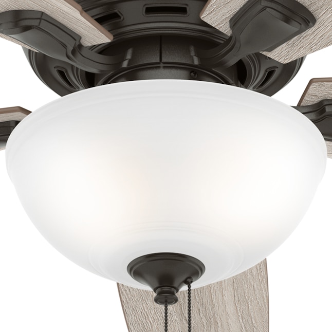 Hunter Creekside 52 In Le Bronze Indoor Downrod Or Flush Mount Ceiling Fan With Light 5 Blade The Fans Department At Lowes Com