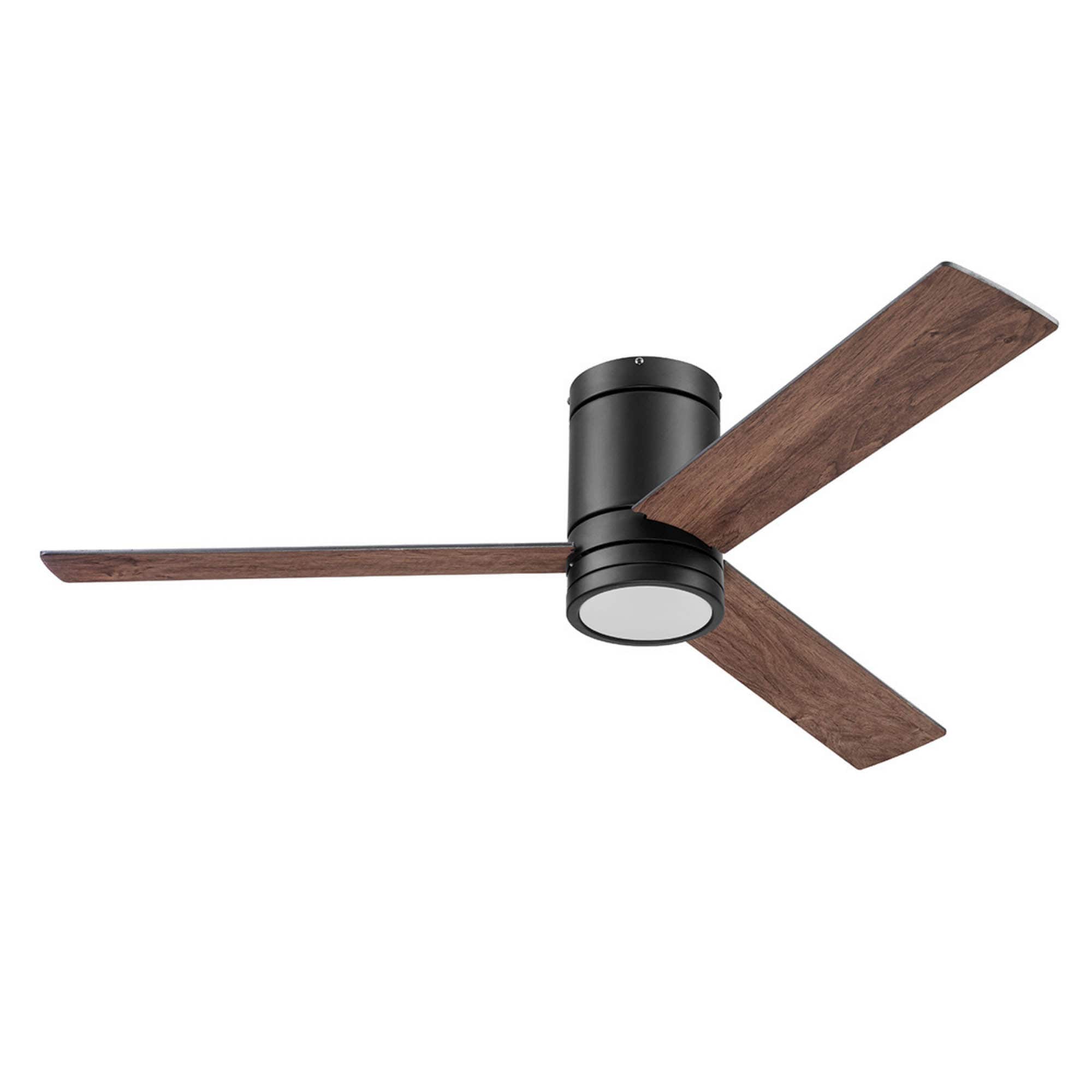 Espy 52'' Matte Black Low Profile Ceiling Fan with LED Light and Remote