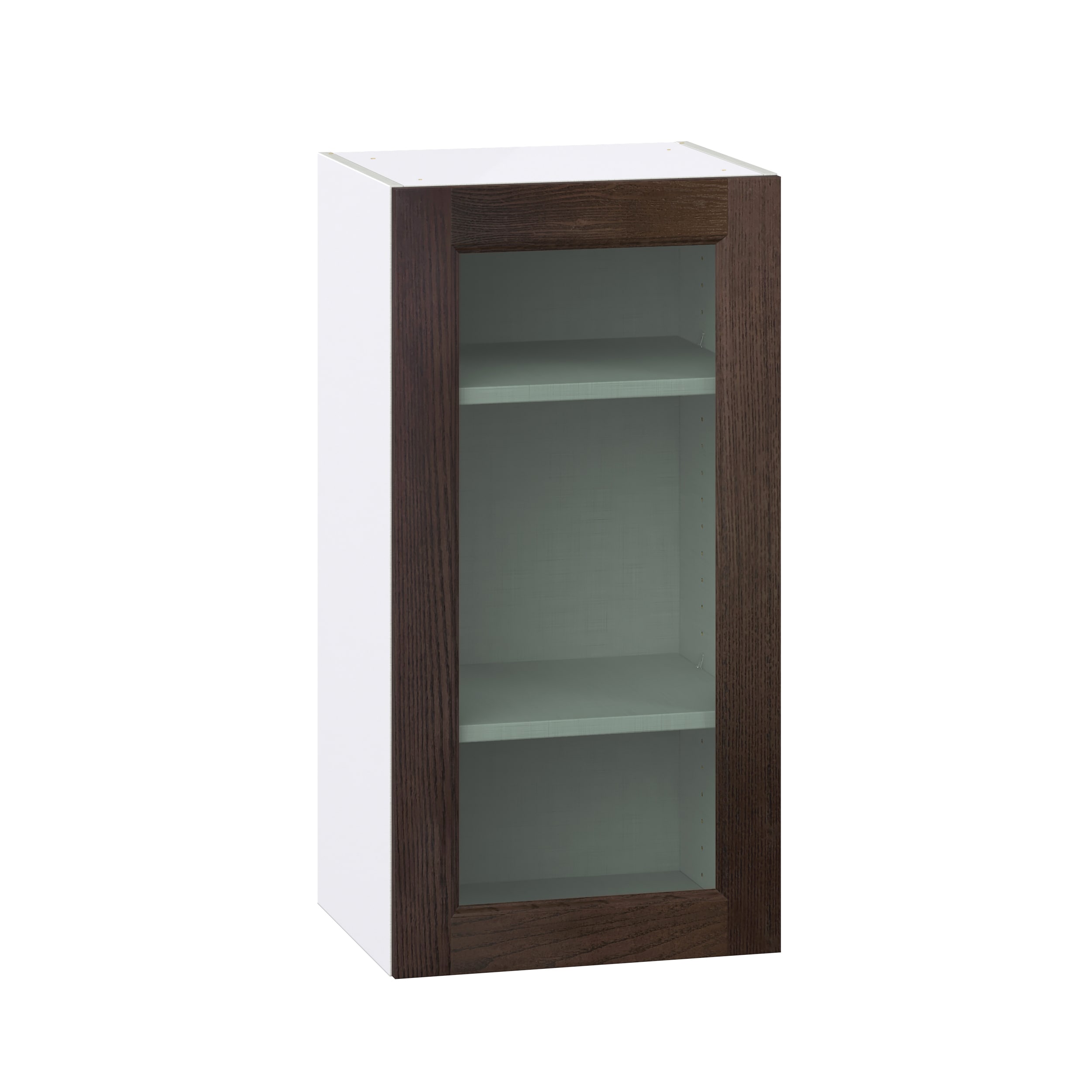 Hugo&Borg DSWG1835(L/R)-MO Montclaire 18-in W x 35-in H x 14-in D Wood Wall Fully assembled Cabinet (Glass Panel Shaker)