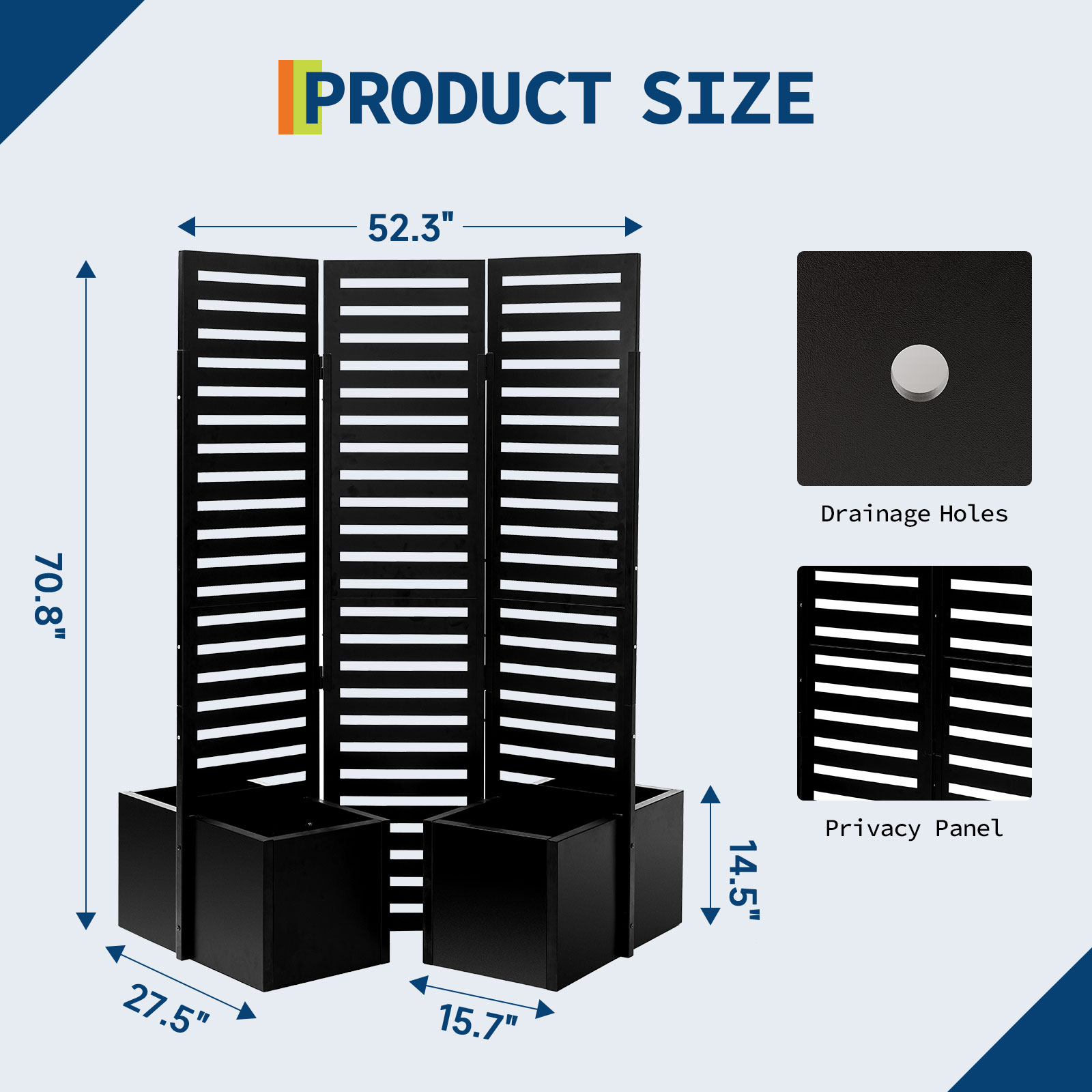 Garvee OBB66-105 Outdoor-Privacy-Screen - View #2