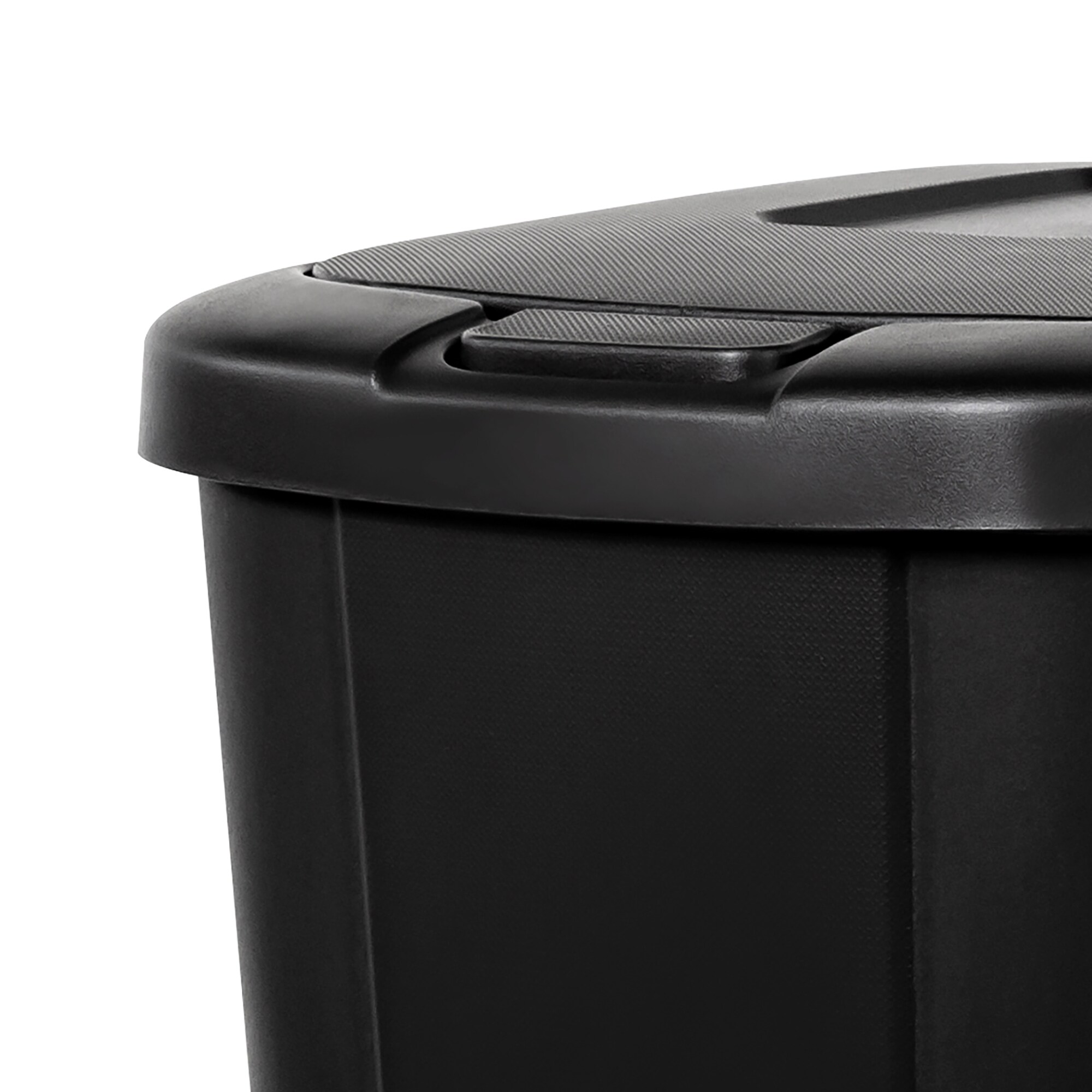 13.3 Gallon Kitchen Trash can Touch Lid Garbage Can Textured Lid