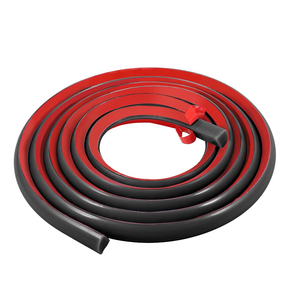 Aoibox  0 5 in x 9 8 ft Flexible Quarter Round Trim Molding with Self Adhesive Backing for Wall Tile Edges