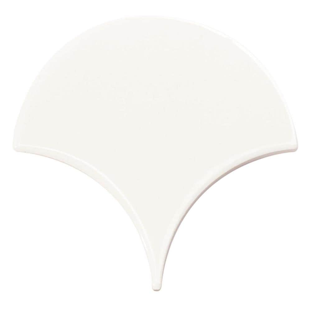 Artmore Tile (Sample) Tidewater Bianco 2-in x 6-in Polished Ceramic ...
