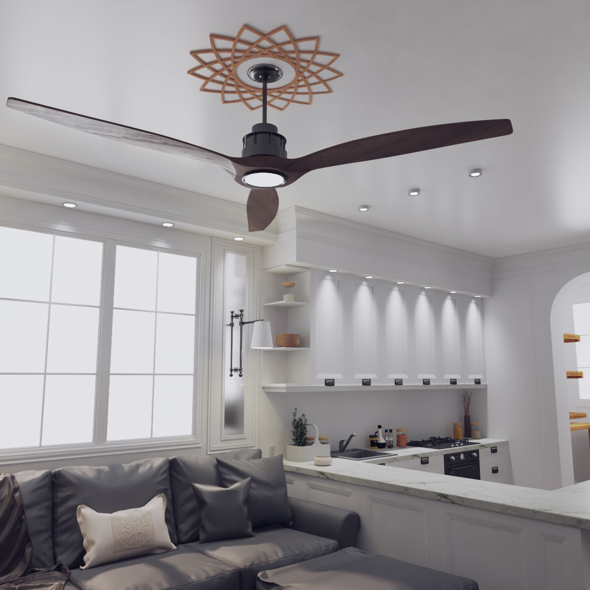 Ekena Millwork CMWP26X26X0250EAAL Ceiling-Medallions - View #8