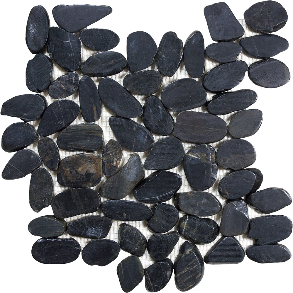 Satori 5001-0235-0 Zen Tahitian 12-in x 12-in Honed Natural Stone Quartz Pebble Tile (5-sq. ft/ Carton)