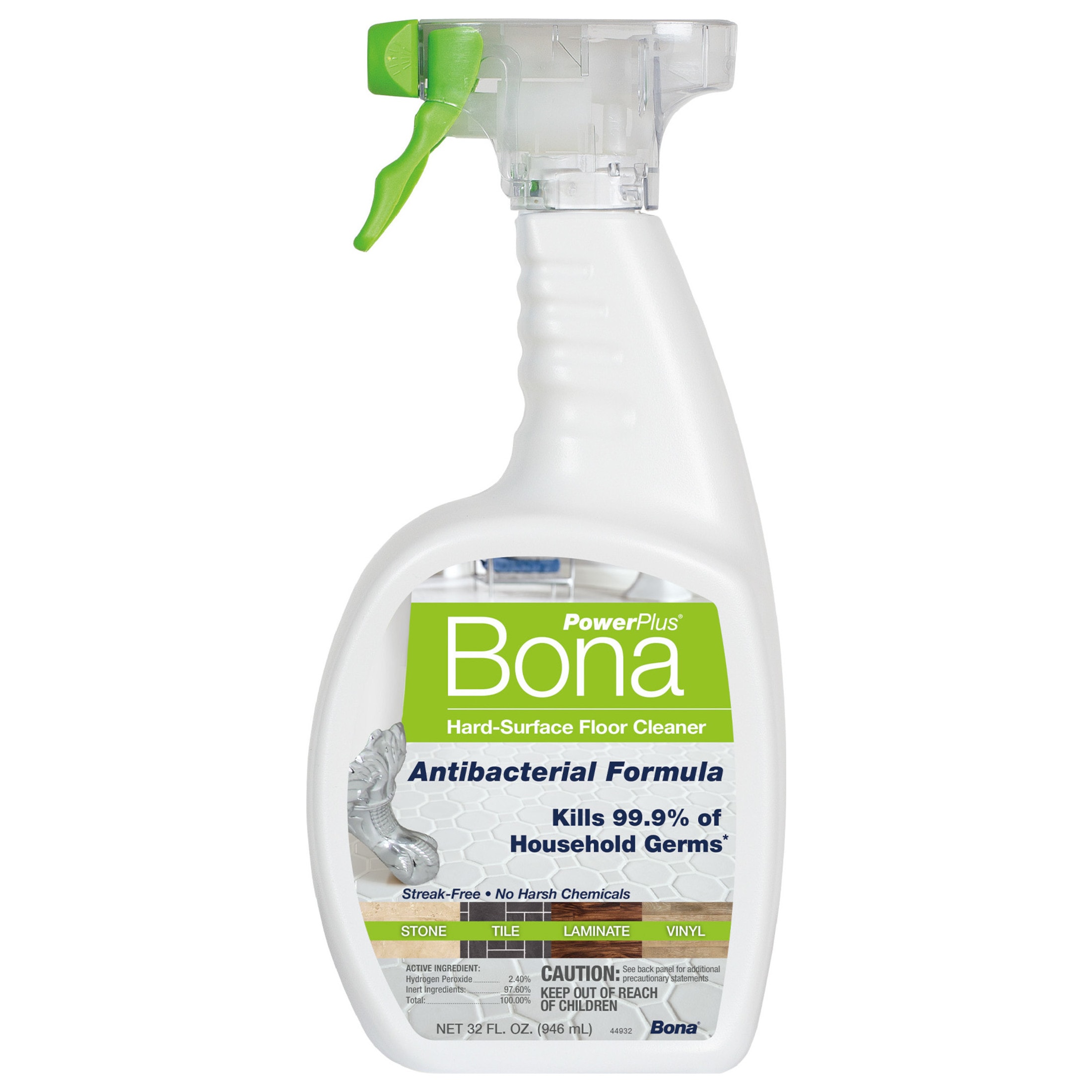 Bona Professional Series Stone, Tile & Laminate Cleaner, 32 oz Spray Bottle