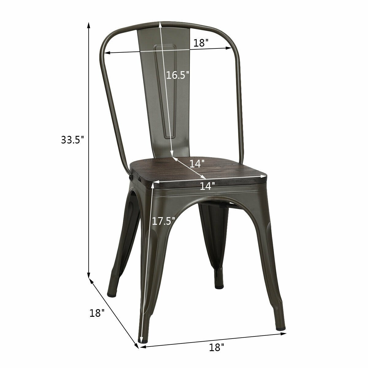 CASAINC WF-HW60716GU-LA Dining-Chairs - View #3