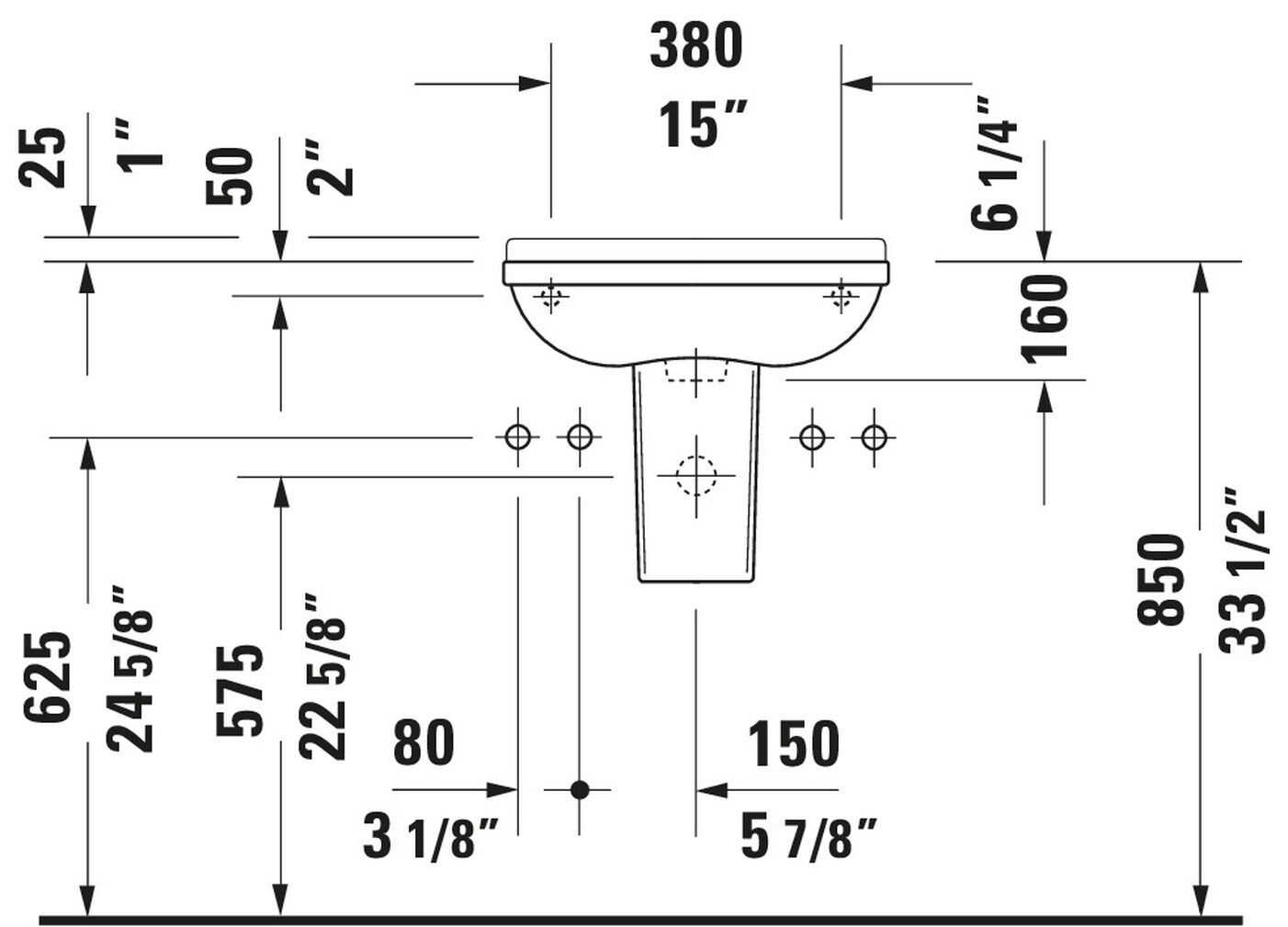 Duravit 0751500000 Bath-Sink - View #4