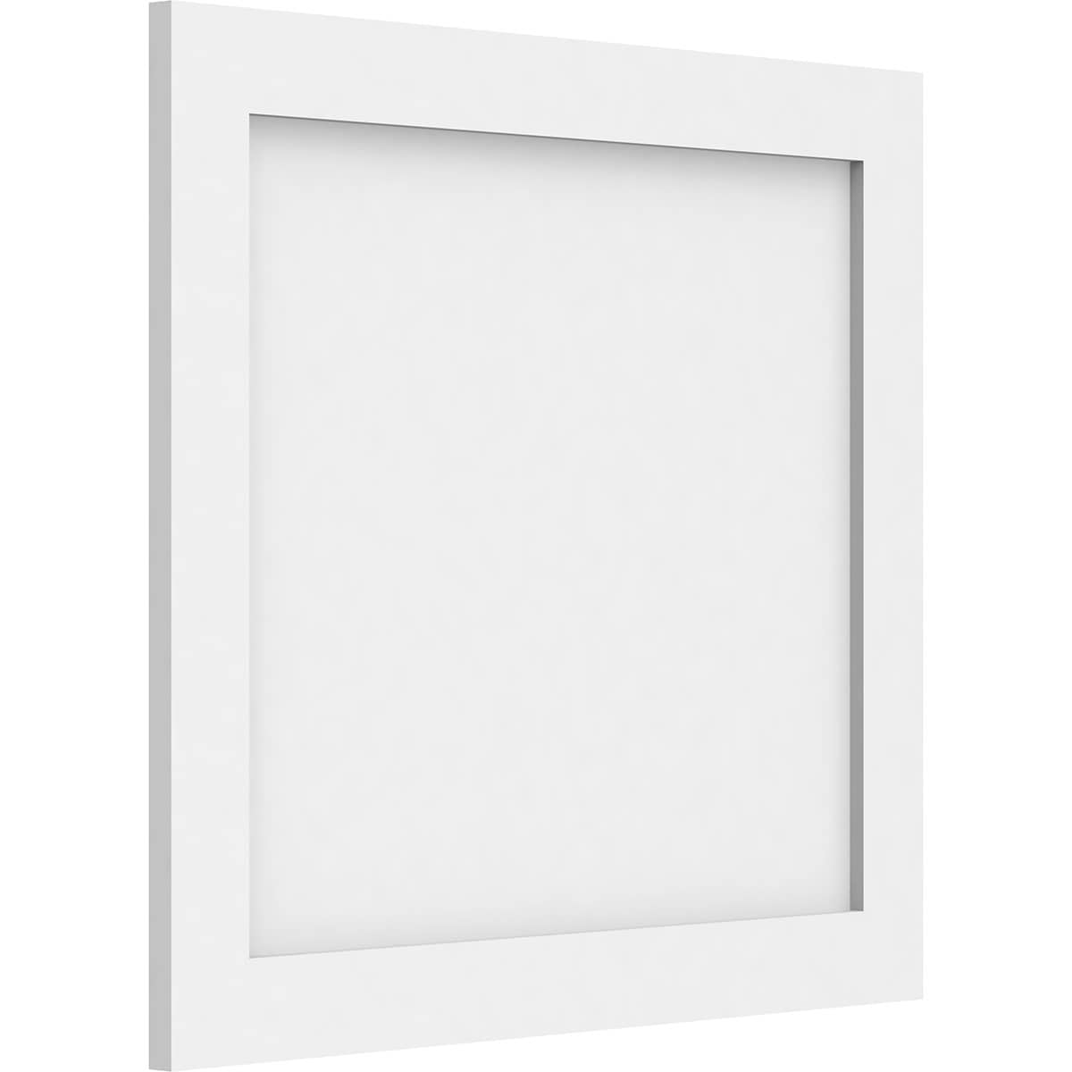 Ekena Millwork WALP22X20X062CNL 22-in x 20-in Smooth Paintable/Stainable White PVC Fretwork Wall Panel (
