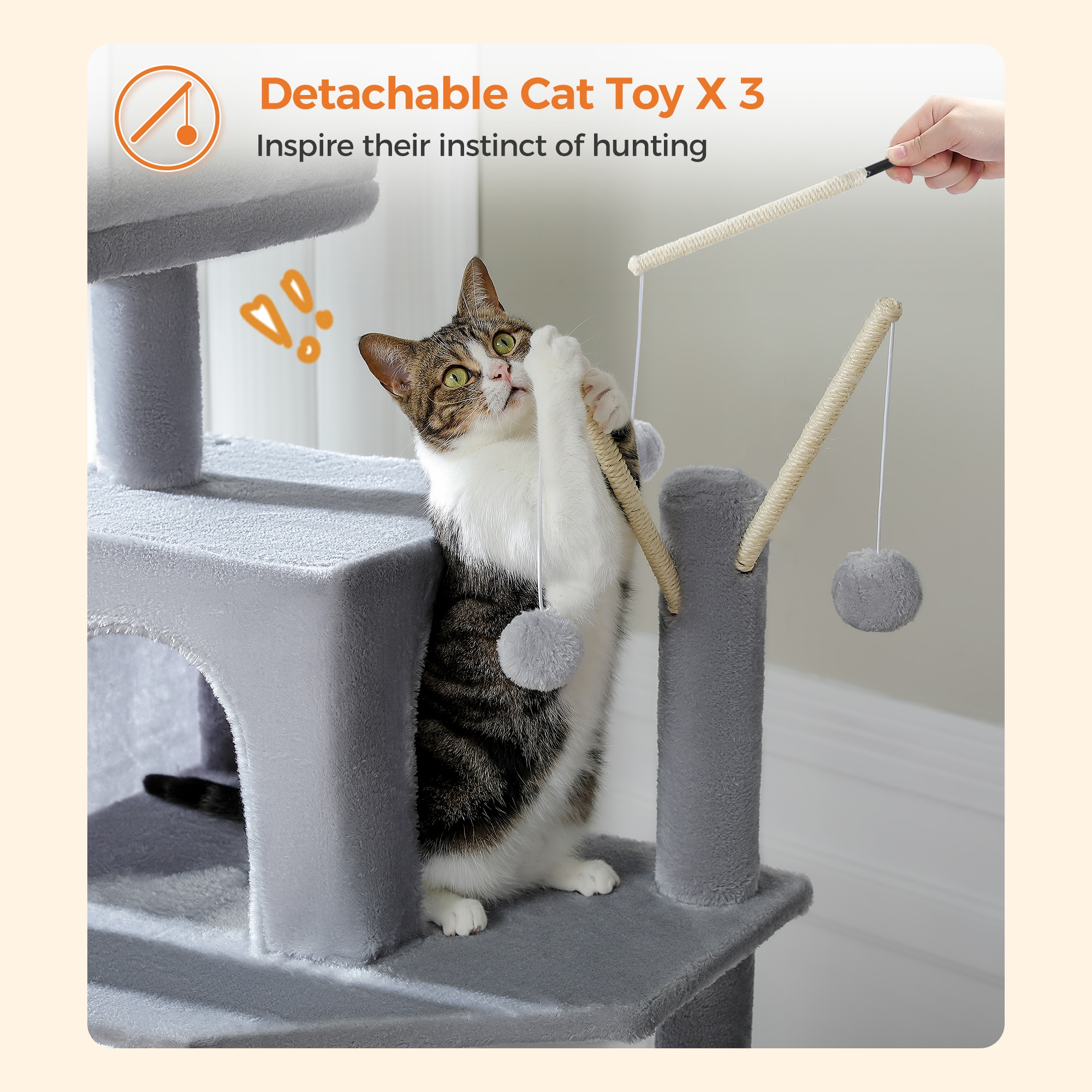 Cenadinz XCHAMT0240GY Cat-Trees - View #7