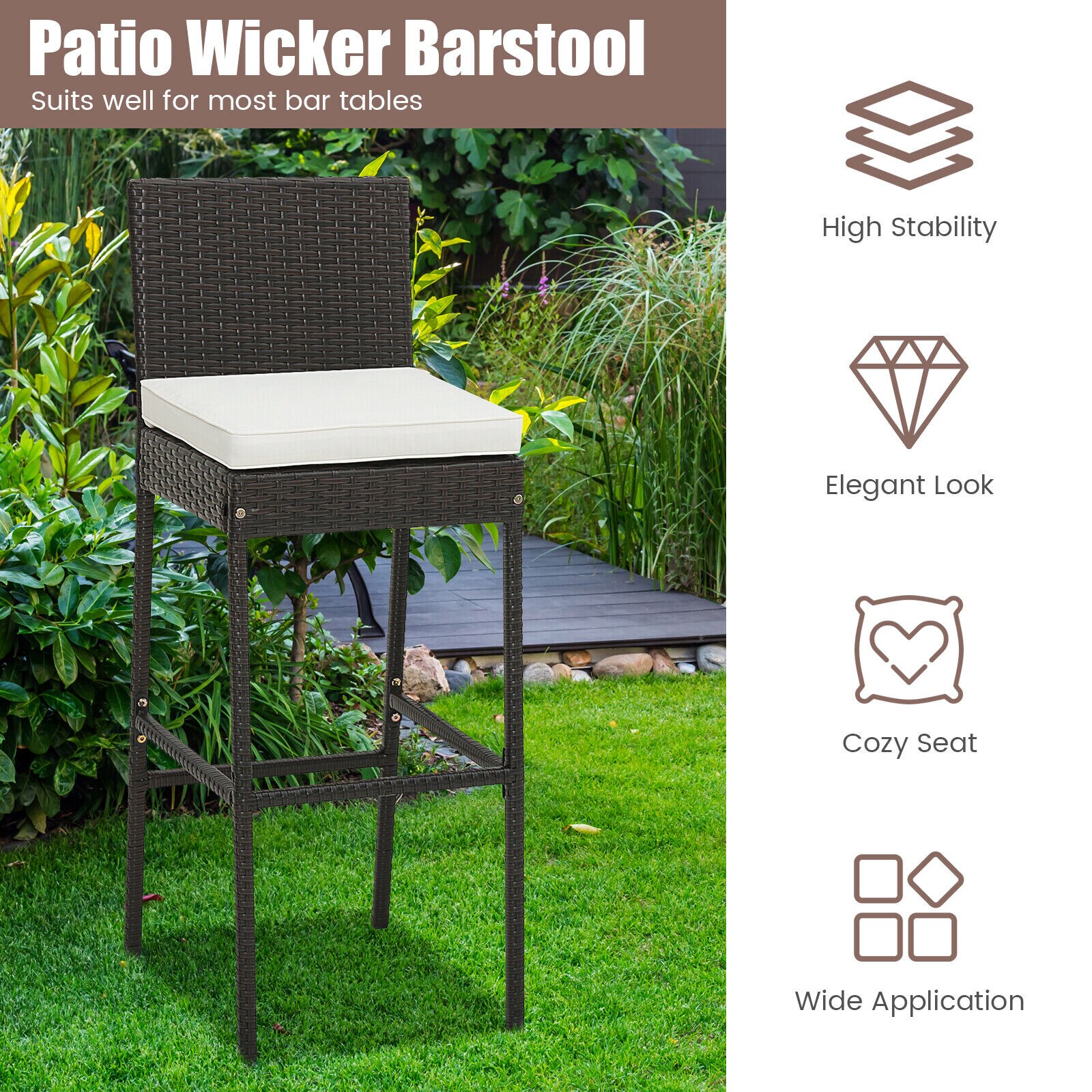 Forclover HYFE-10462CF-2 Patio-Chairs - View #6