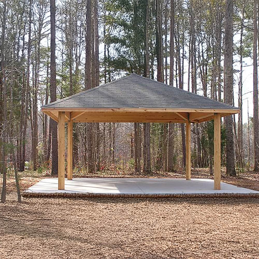 EnWood EWT12X12 Wood-Resin-Gazebos - View #2