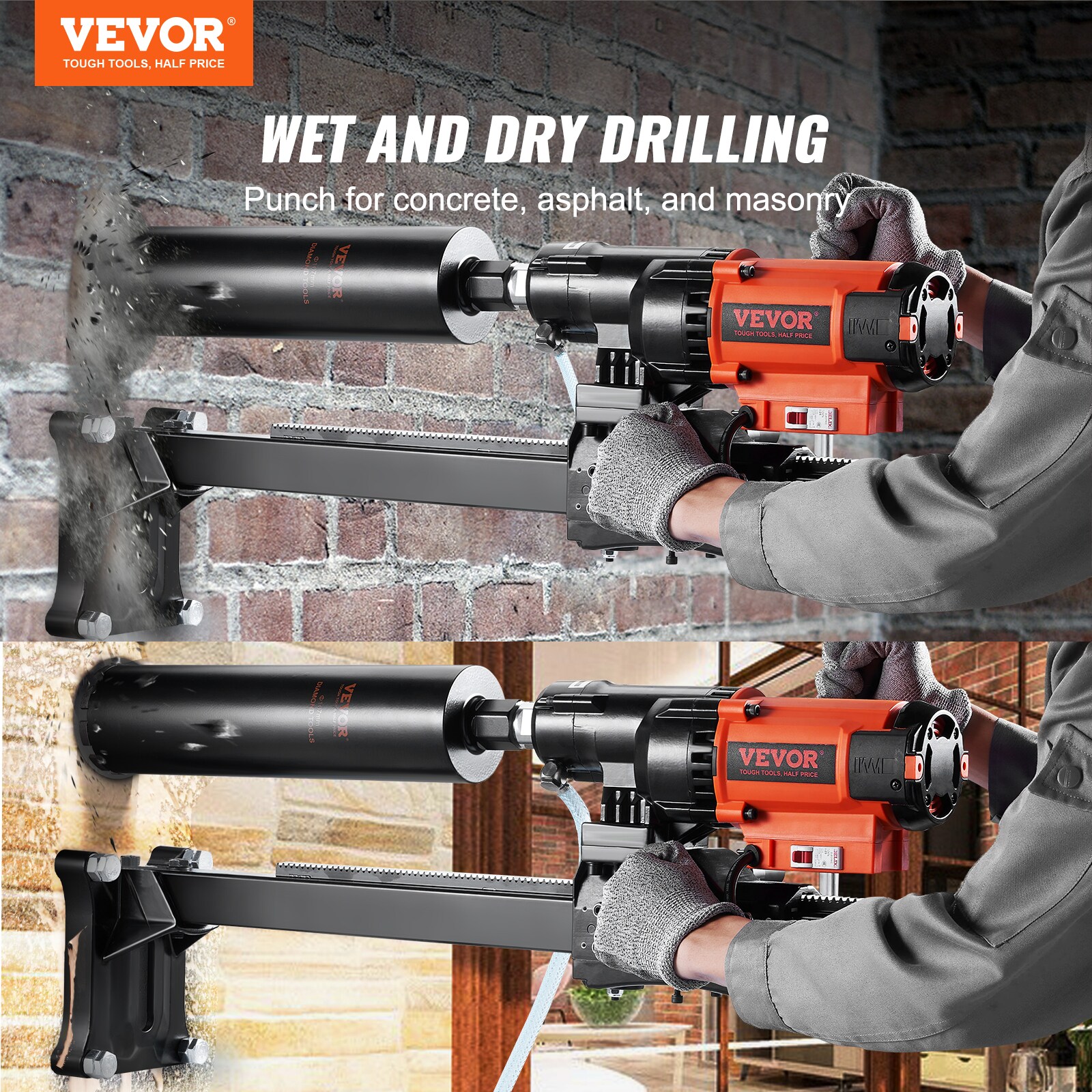 VEVOR LSJGSZKJY8425ZBUGV1 Cordless-Rotary-Hammers - View #3