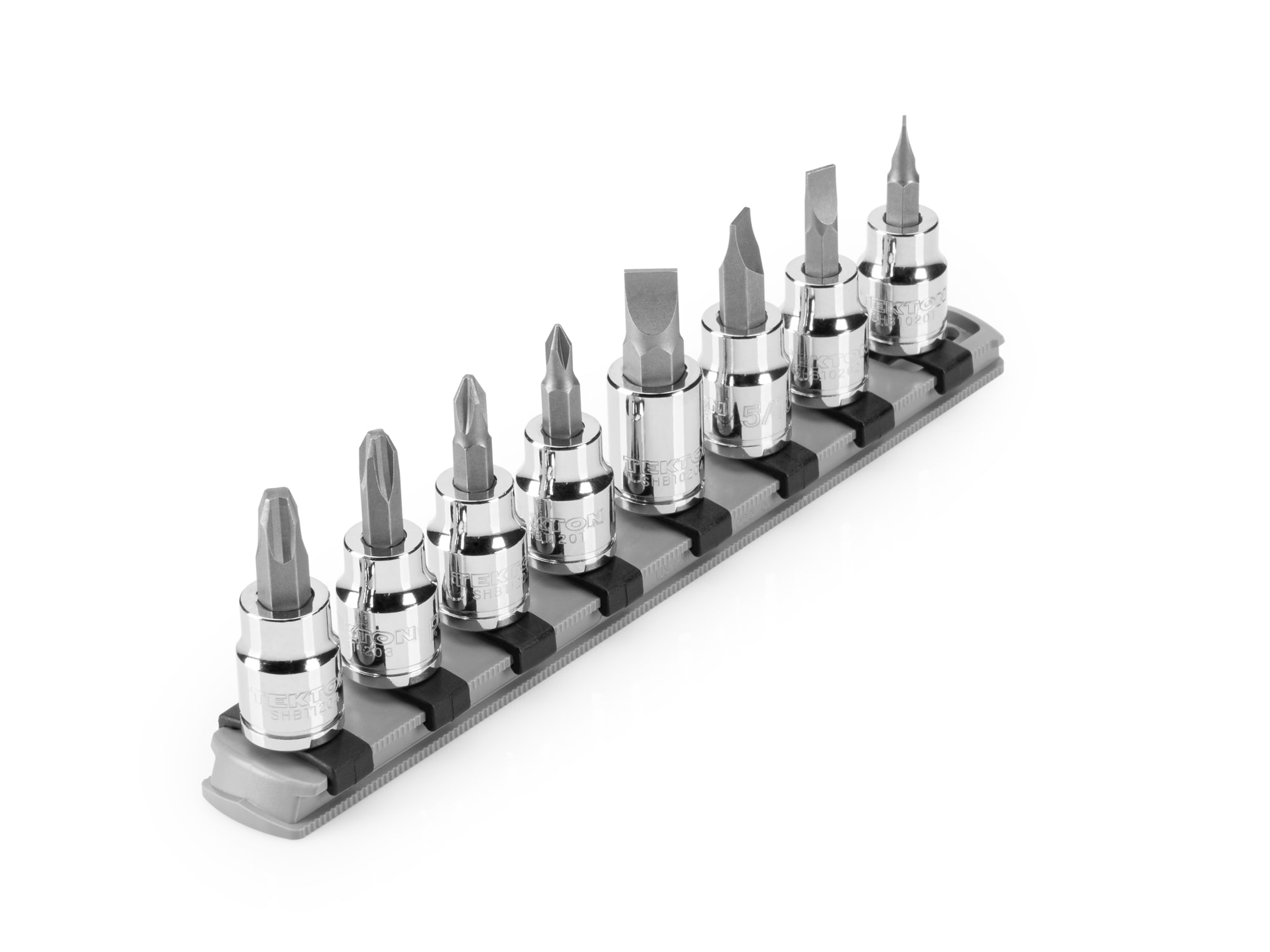 TEKTON SHB91109 8 -Piece 3/8-in Drive Set Phillips/Slotted Bit Driver Socket Set