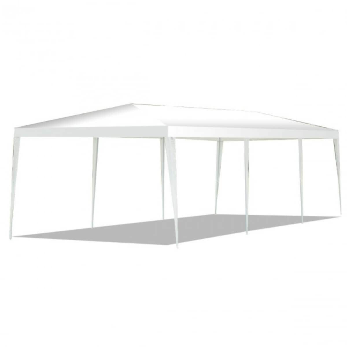 WELLFOR LWAROP63 30-Feet x 10-Feet Rectangle White Party canopy