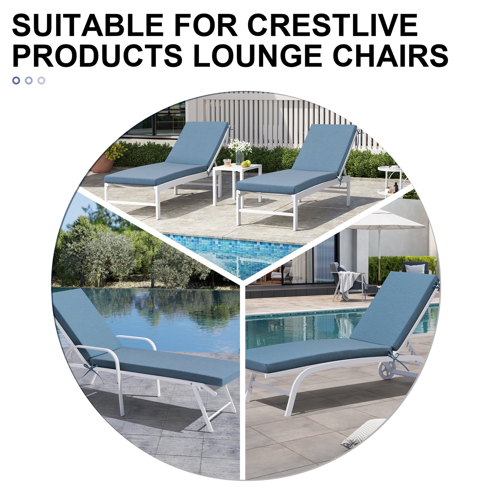 Crestlive Products CL-CU001SDM-2 Patio-Furniture-Cushions - View #6