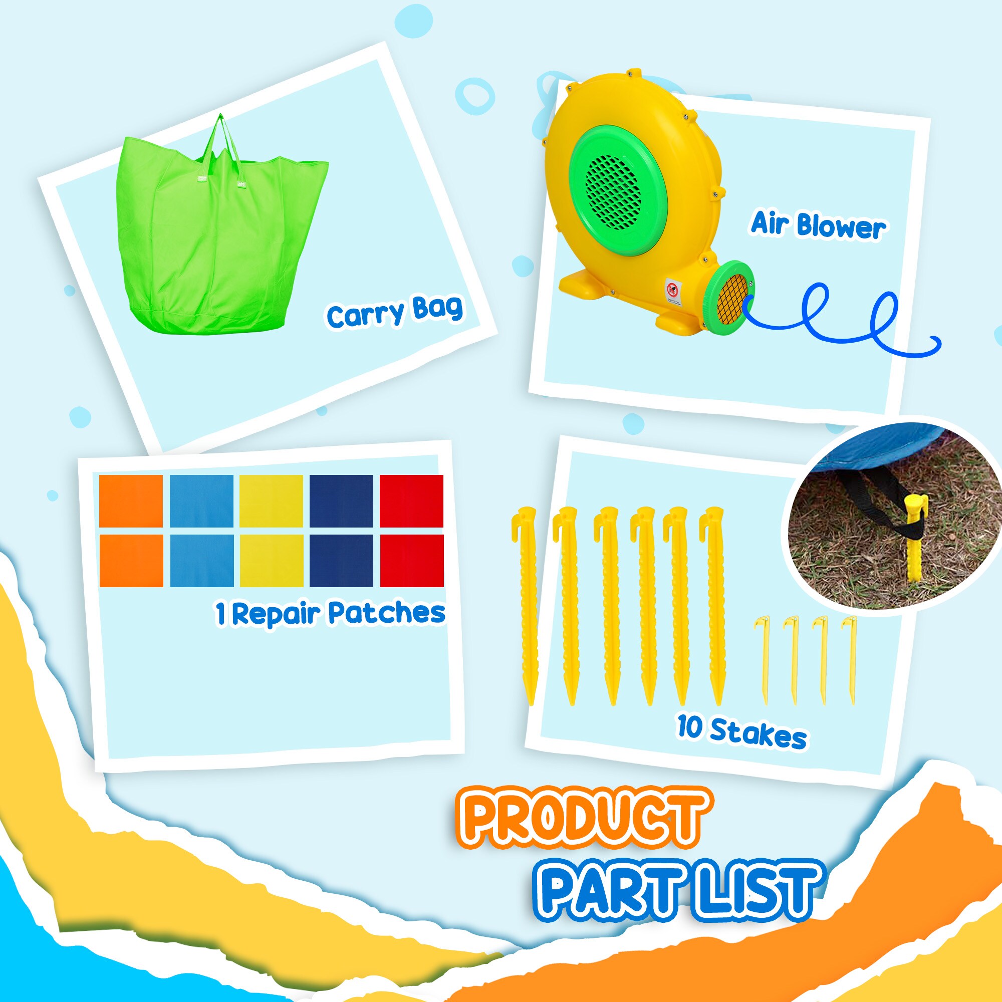 Qaba 346-013V80MX Bounce-Houses - View #7