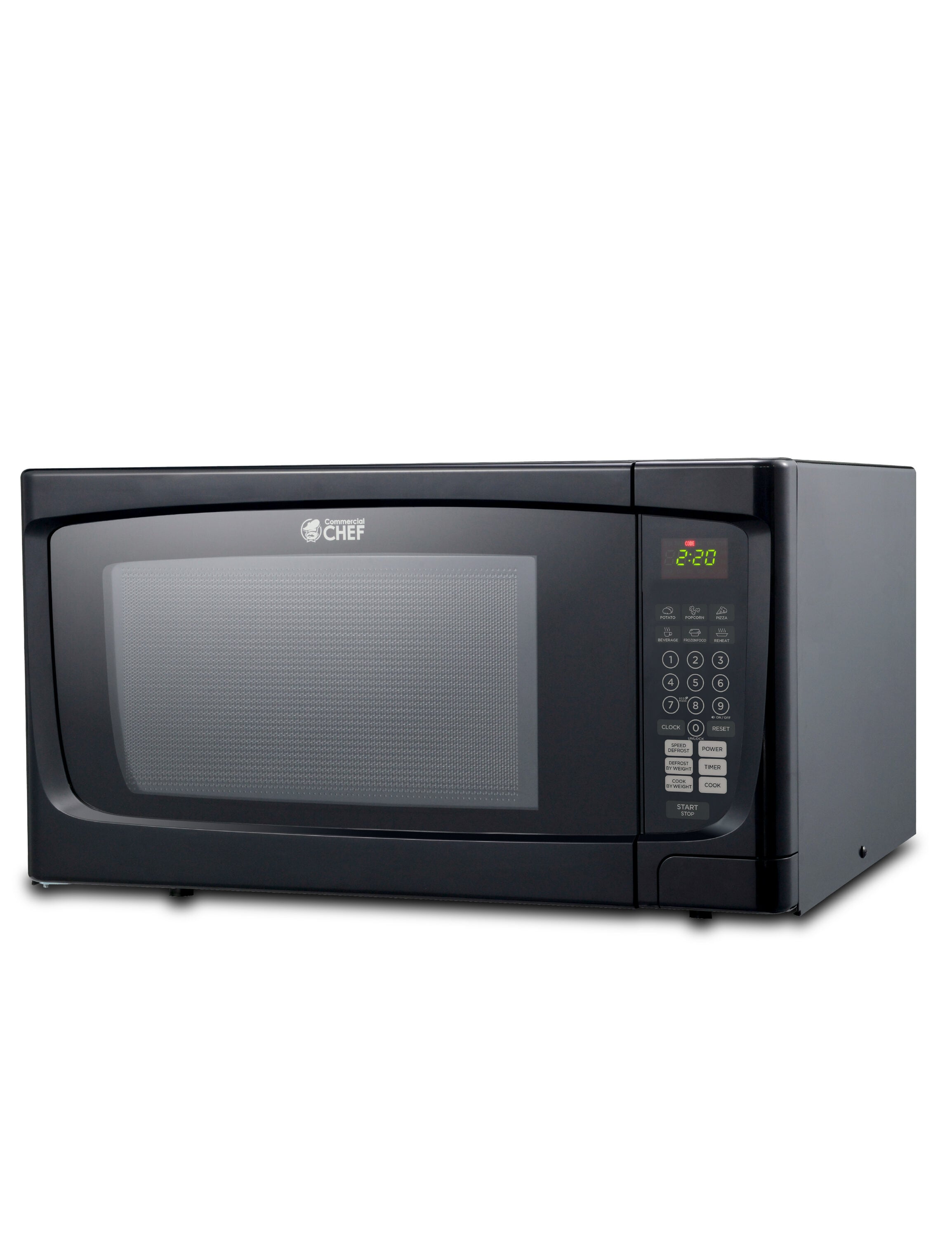 Commercial Chef CHM16100B6C 1.6-cu ft Large (Greater than 1.5-cu ft) 1000 -Watt Countertop Microwave ( Black )