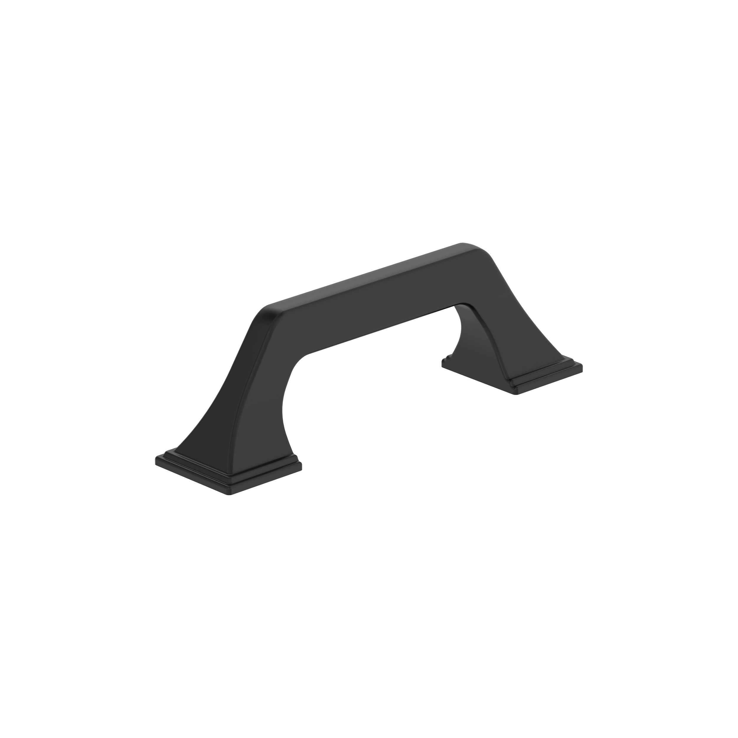 Amerock BP37375FB Exceed 3-in , 76mm Center to Center Matte Black Arch Bar Drawer Pulls