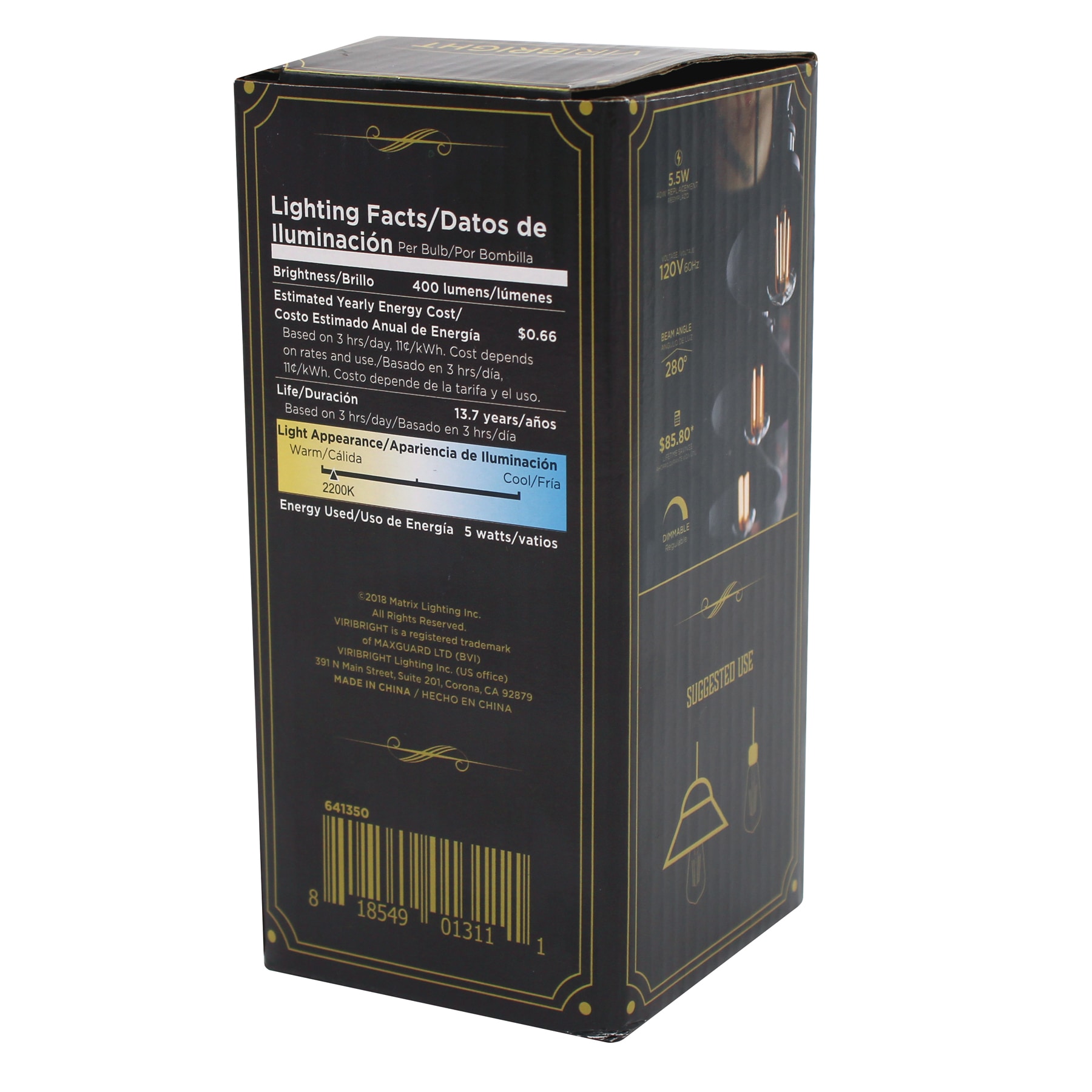Viribright Lighting 641350-12SC Dec-Led-Light-Bulbs - View #10