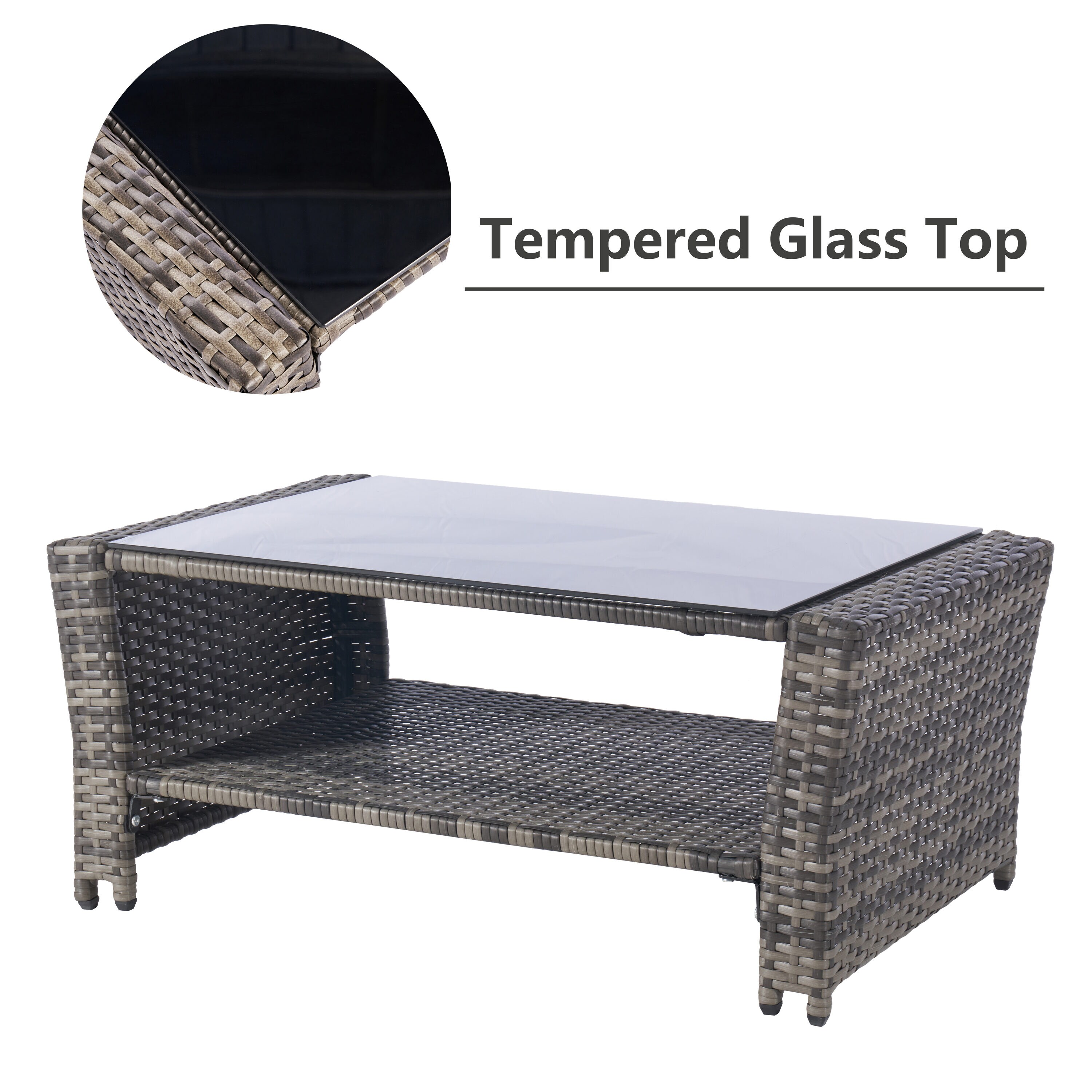 Hrinhom HC-OT01-DARK GRAY Patio-Conversation-Sets - View #5