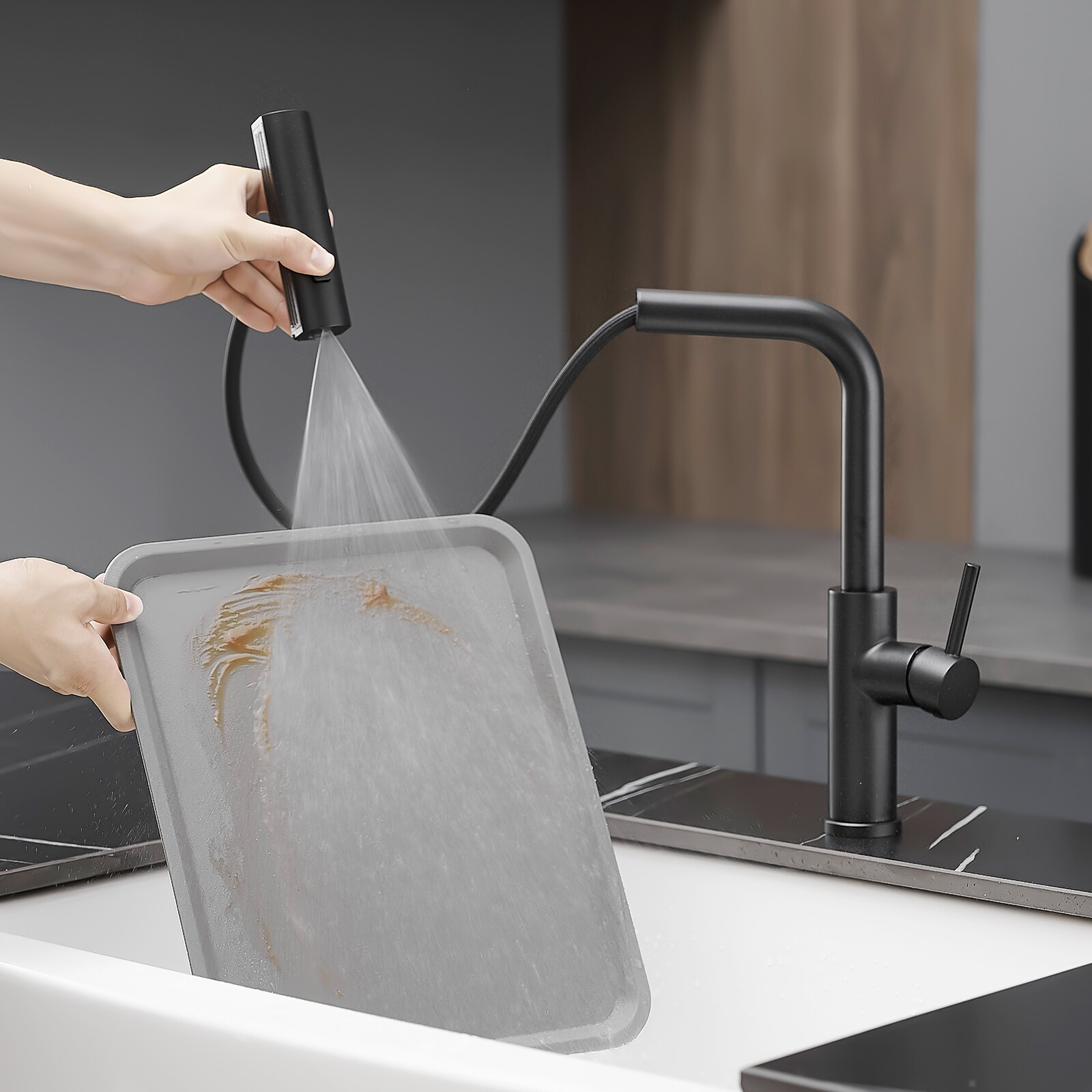Mondawe AM-K163A-MB Kitchen-Faucets - View #4