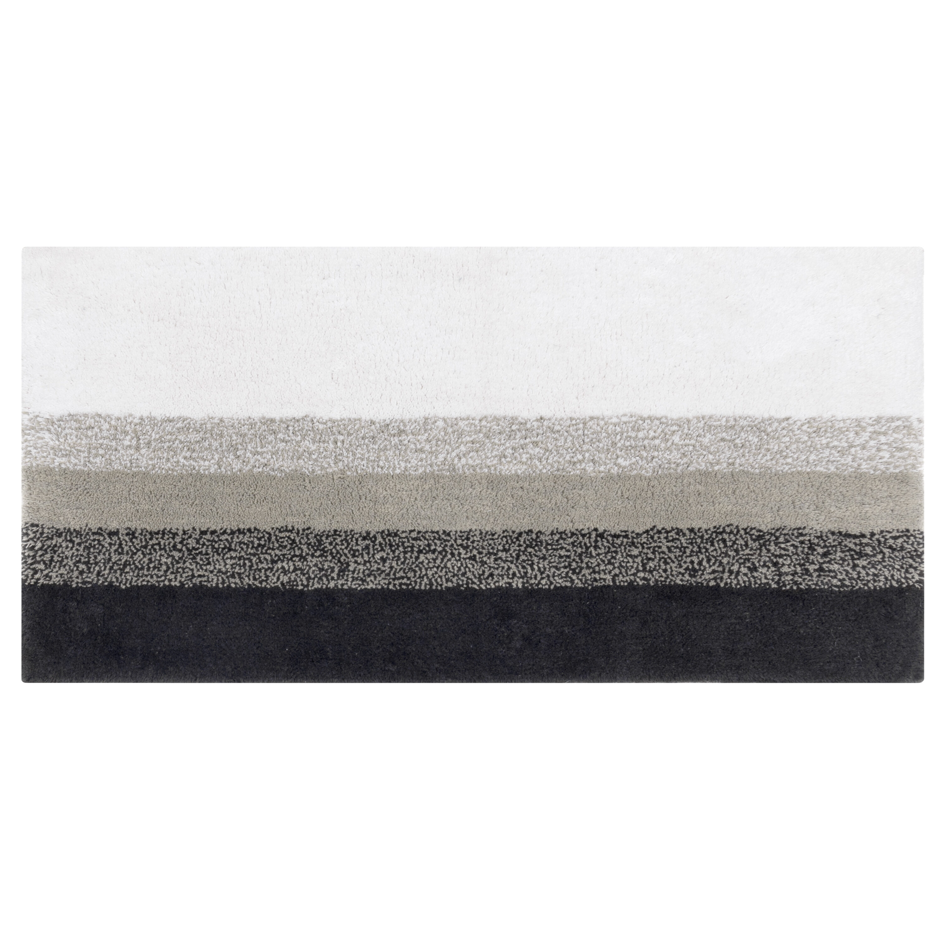 MH LONDON MH-BR-1045 Windsor 60-Inches x 24-Inches Grey Cotton Bath rug