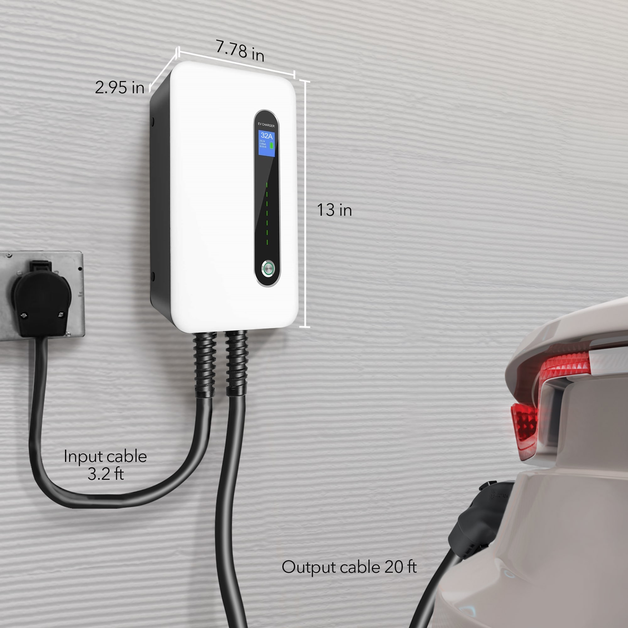 Lectron EV Charging Station 32A- NEMA 14-50- For J1772 Level 32 Amps/ EV  Electric Vehicle Charging Station with 20-ft Cable in the Electric Car  Chargers department at