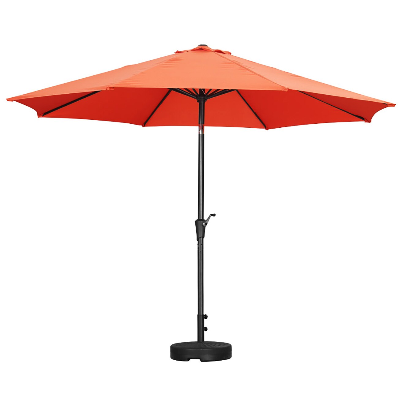 GDY GD-OTU029OR 10-ft Steel Multiple colors/finishes Crank Garden Patio Umbrella
