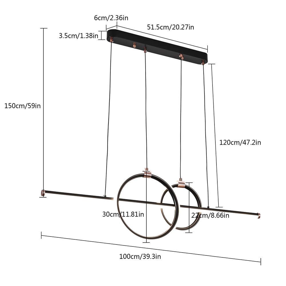 Oukaning JZUC63E8NSHCX Pendant-Lights - View #4