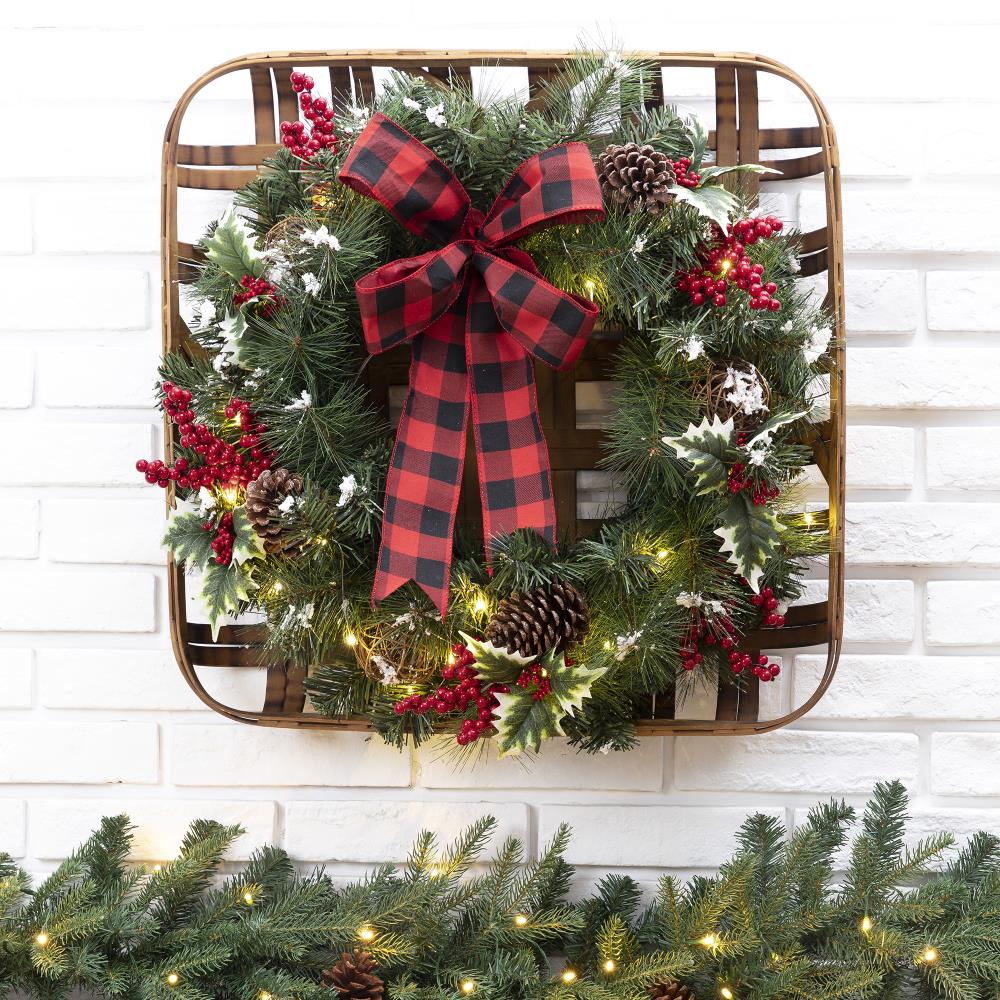 Glitzhome 2005500046 Artificial-Christmas-Wreaths - View #8
