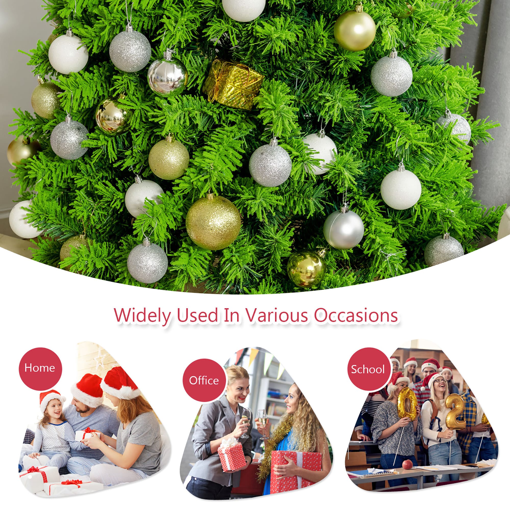 Costway CM23576 Artificial-Christmas-Trees - View #6
