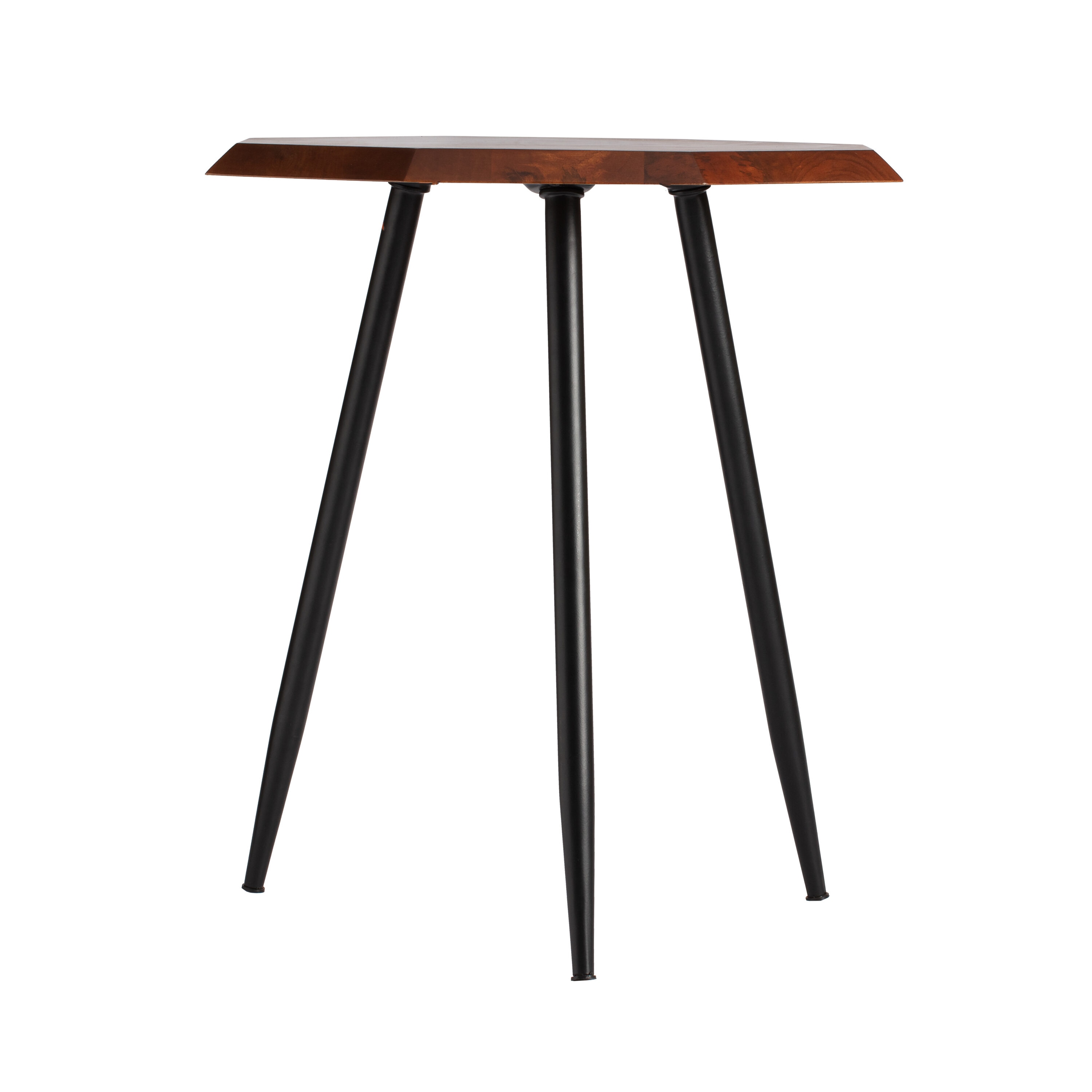 MH LONDON MH-TB-21028 Rolande 20-in W x 23-in H Walnut Wood Modern End Table Assembly Required