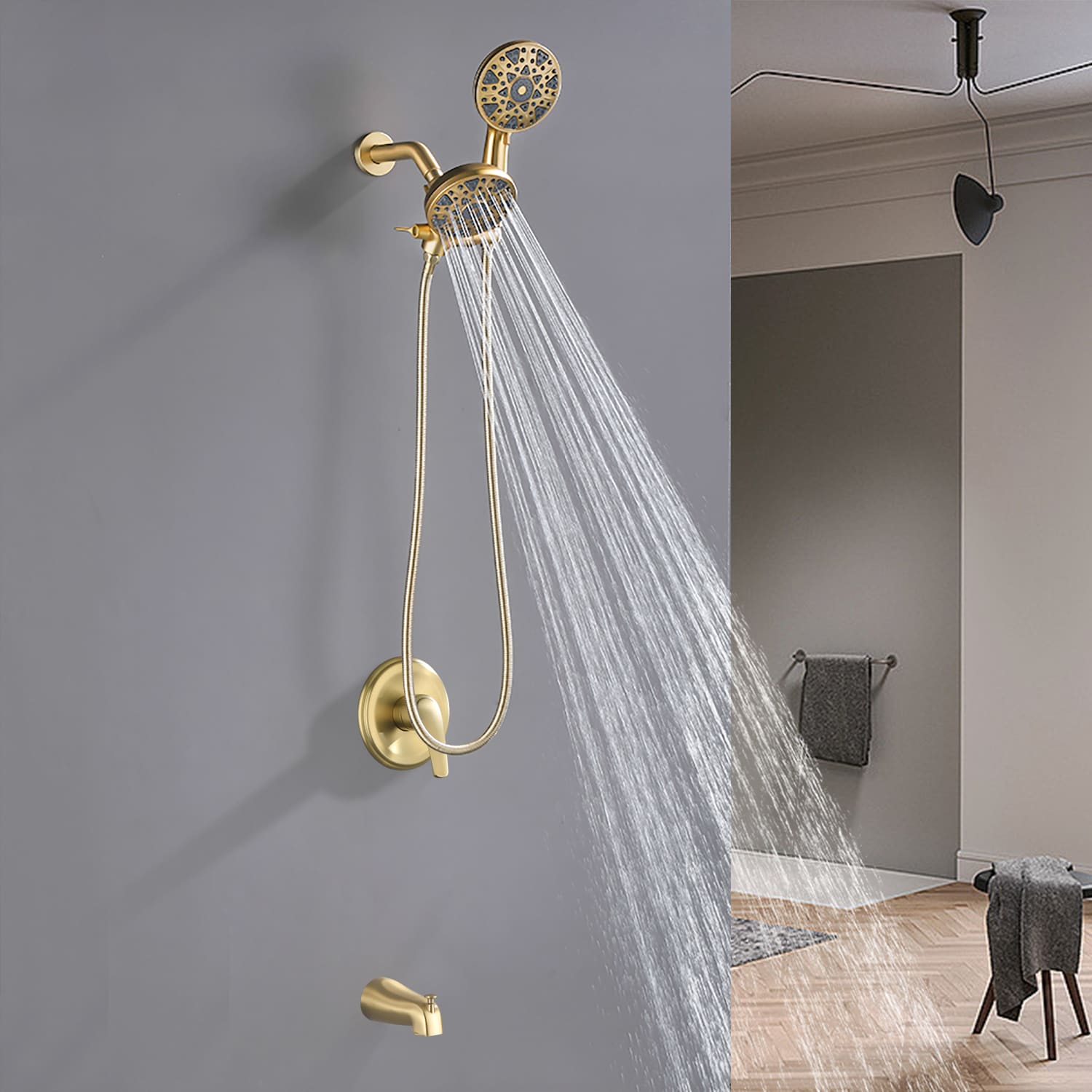 WELLFOR WAQ7006TMB Tub-Shower-Faucets - View #4