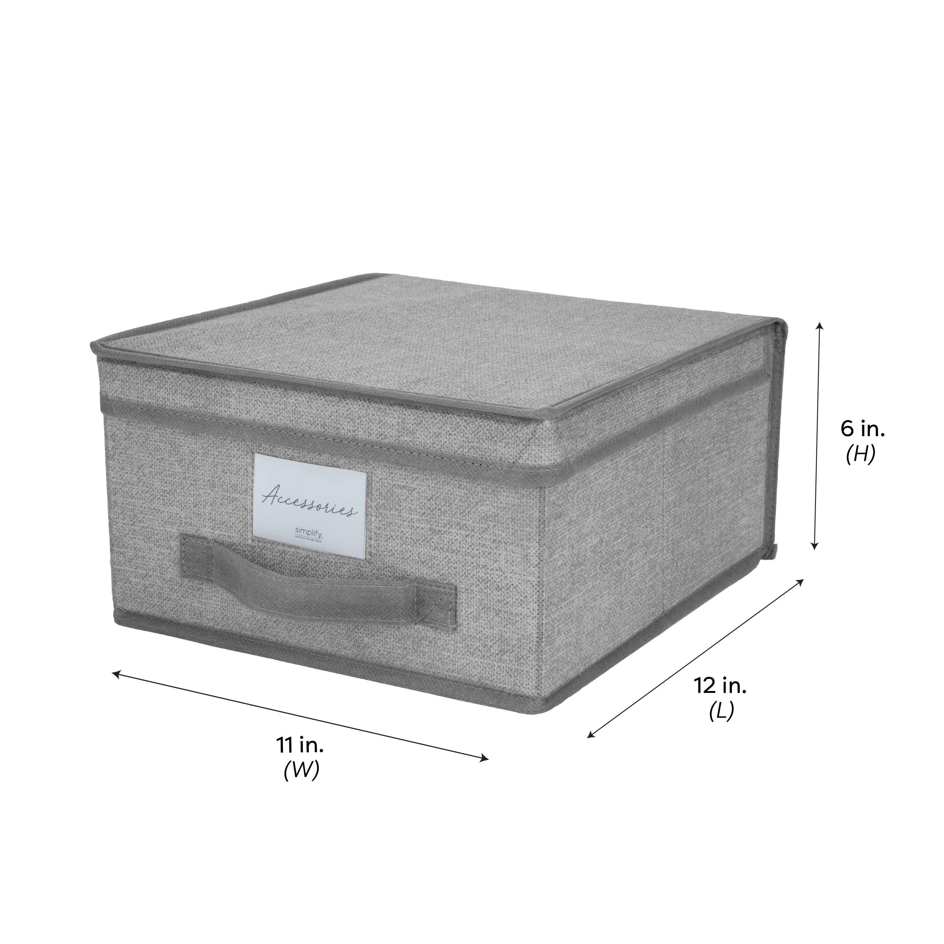 Simplify 12.52-in x 4.06-in Gray Plastic Stackable Drawer Divider in the  Drawer Organizers department at