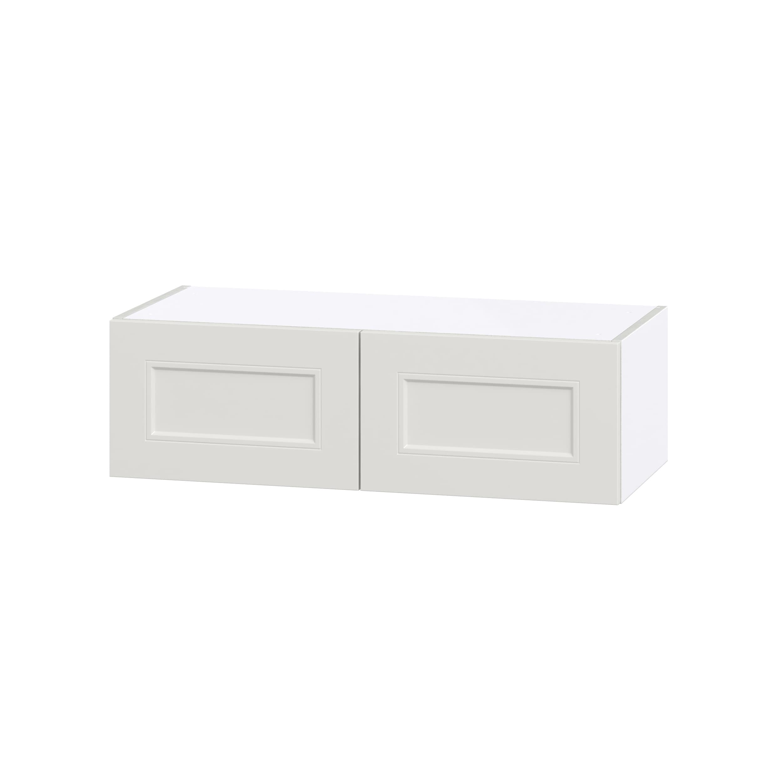 Hugo&Borg Belcourt 33-in W x 10-in H x 14-in D Gray Painted Wall Fully Assembled Cabinet (Recessed Panel Shaker Door Style)
