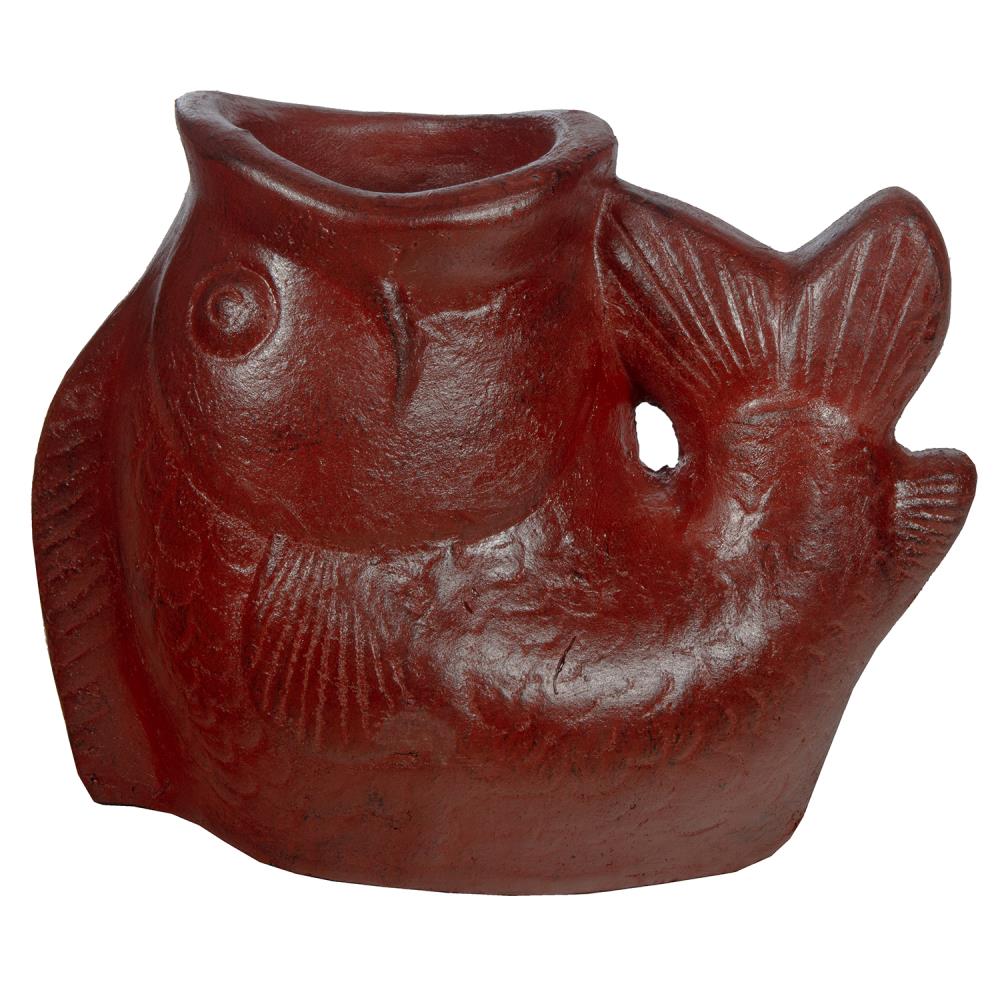  20MX05FH Round 20-in W x 20-in H Red Clay Indoor/Outdoor Planter