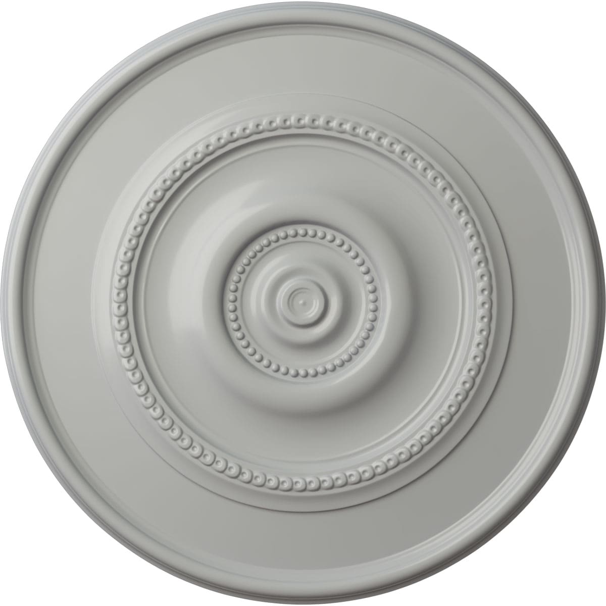Ekena Millwork CM24REFRF Traditional Reece 24.375-in W x 24.375-in L Painted Frost Polyurethane Whole Ceiling Medallion