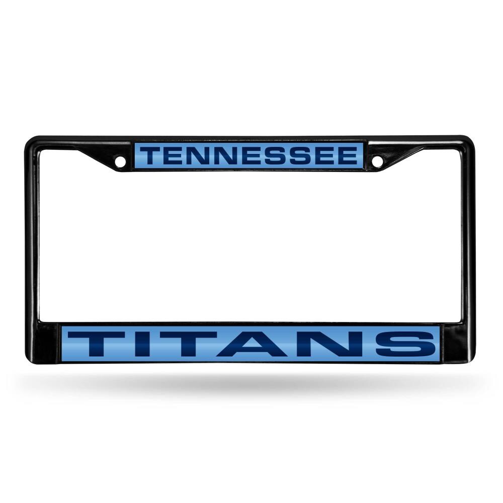 1 Tennessee Titans Black Plastic License Plate Frame 