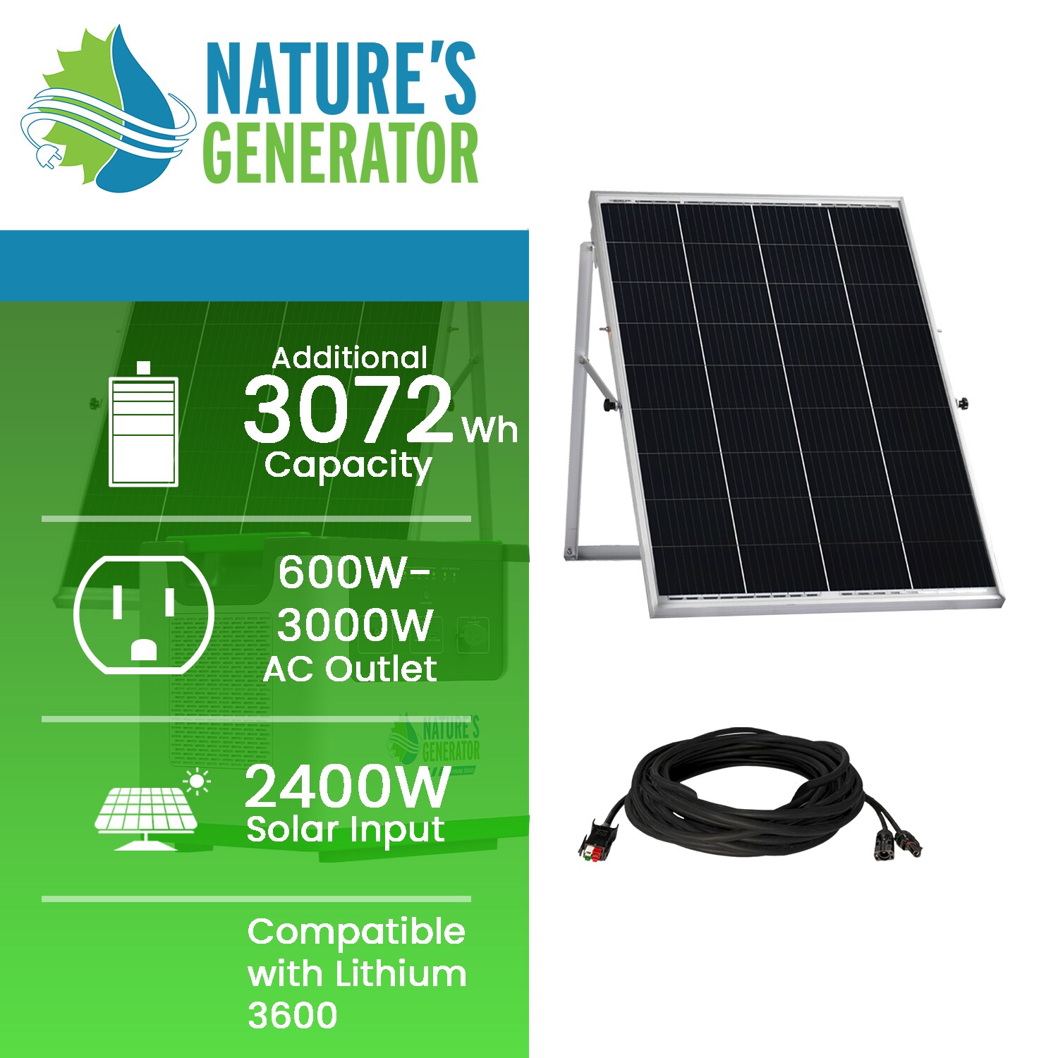 NATURE'S GENERATOR NGL36PA Solar-Generators - View #8