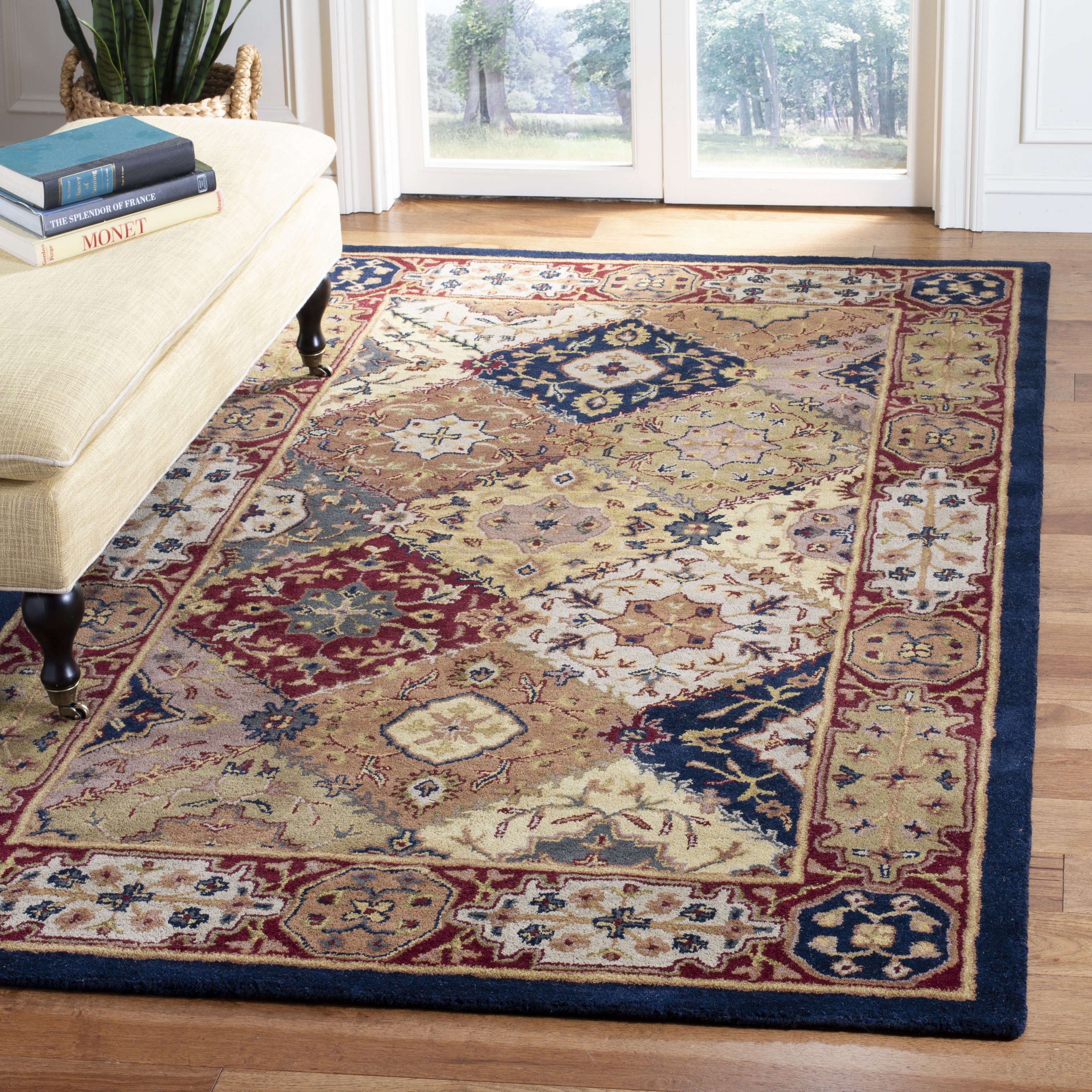Safavieh Heritage Lavar X 12 Wool Multi/Red Indoor Floral/Botanical  Oriental Area Rug in the Rugs department at