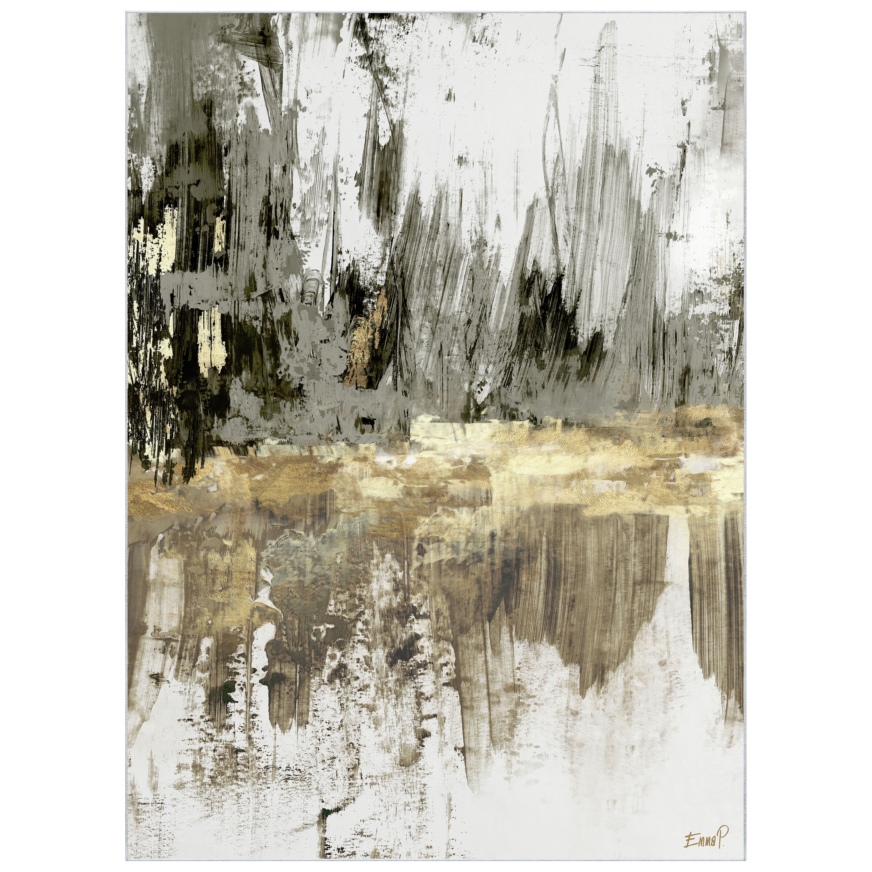 Empire Art Direct TDA-PI292-0810C2 8 x 10 (ft) Polyester Multi-Colored Rectangular Indoor Abstract Area rug
