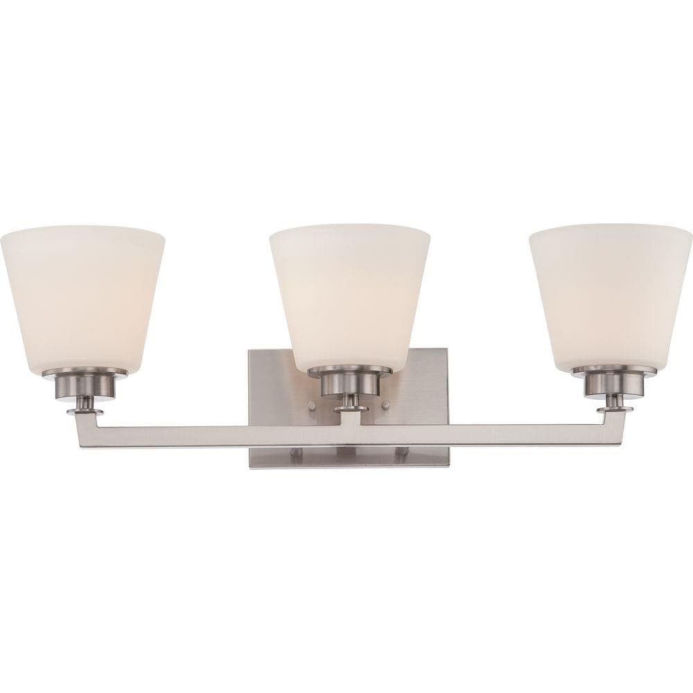  LW-SC533268 25-in 3-Light Brushed Nickel Transitional Vanity Light Bar