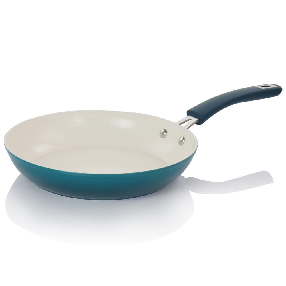 Oster 8 in. Nonstick Aluminum Frying Pan in Turquoise