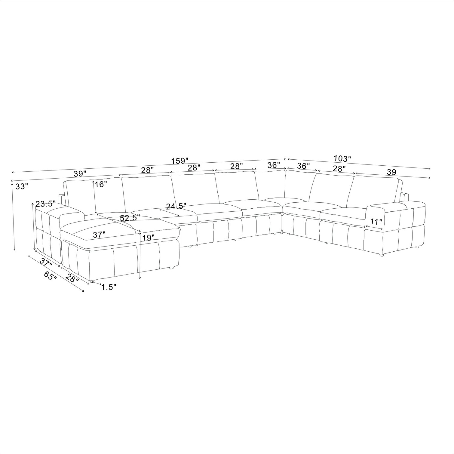 Watnature 4LIXFJMTKDTG Sofas-Loveseats - View #6