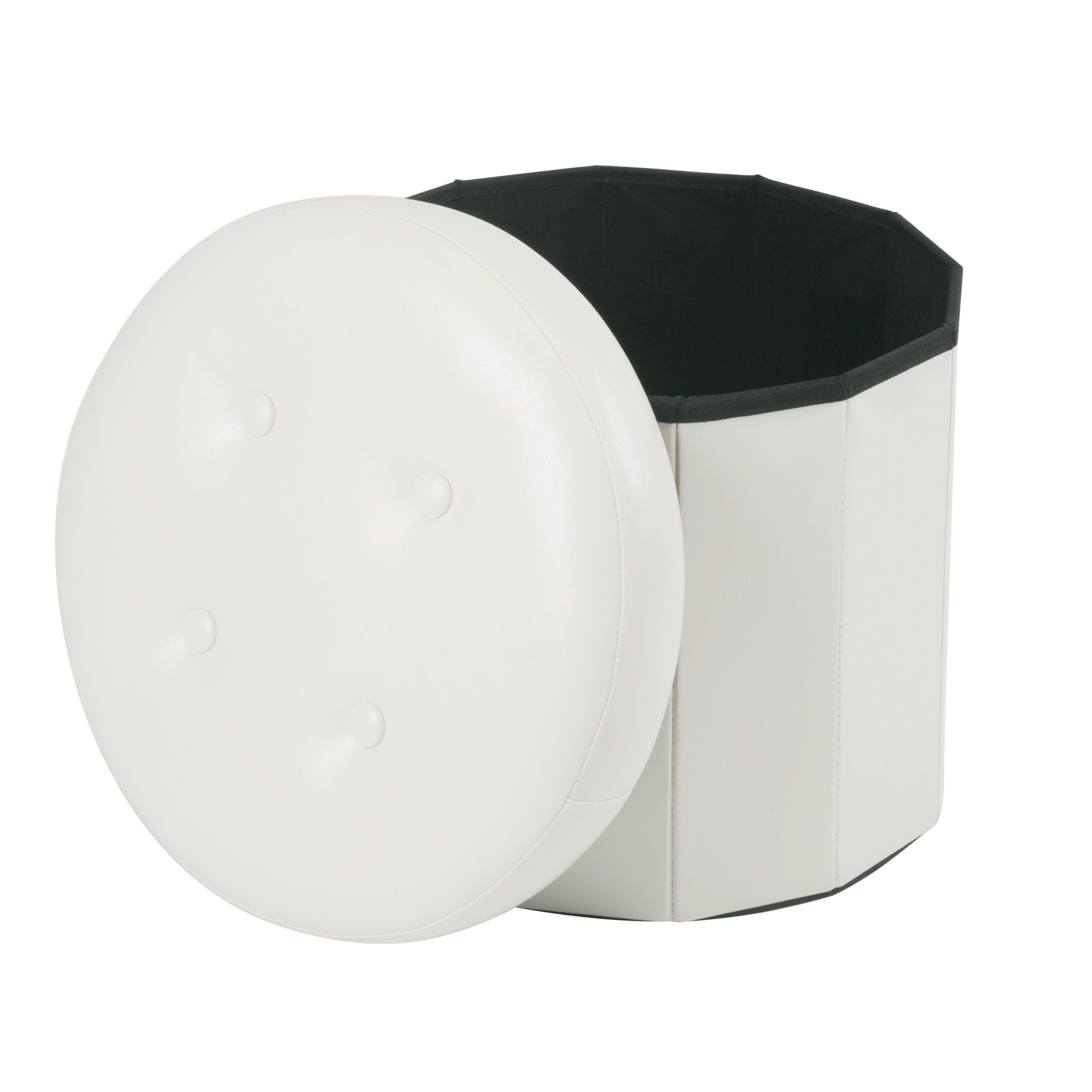Simplify F-0657-IVORY Indoor-Ottomans - View #4